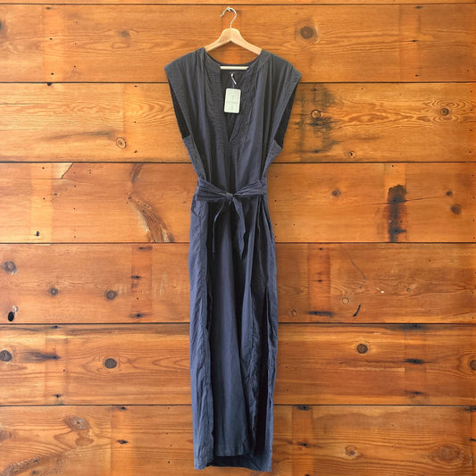 YFB Young Fabulous & Broke Navy Blue Open Back Maxi Dress - Size M - 4427SC