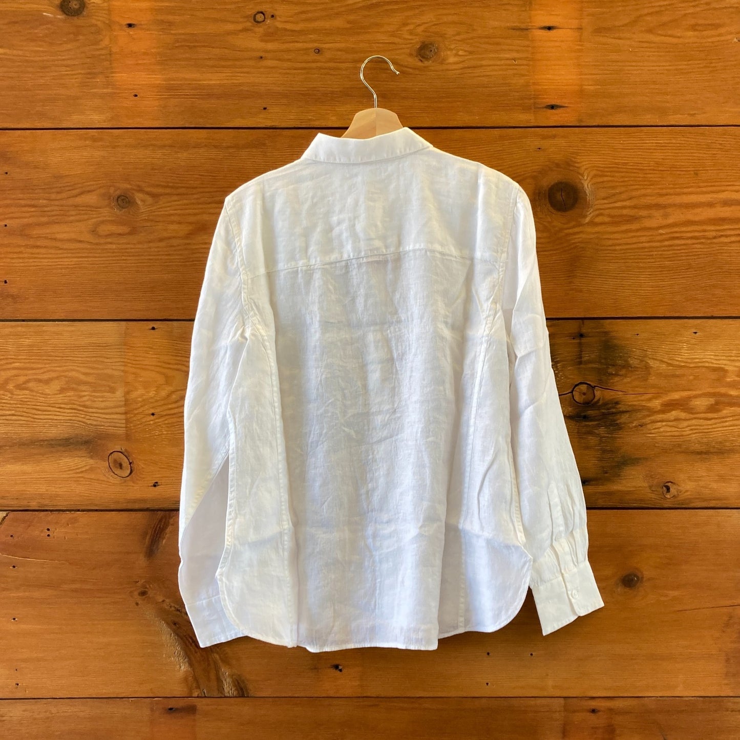 12 - J. Crew White NEW Wren Slim Irish Linen NEW Long Sleeve Shirt 0416JW