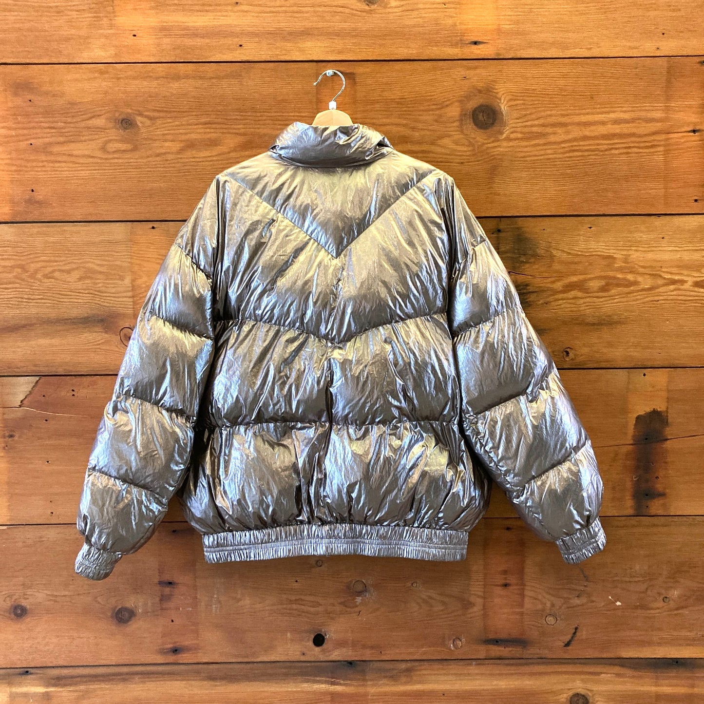 42 / XL - Isabel Marant Etoile Metallic Kristen Puffer Jacket Winter Coat 1107VL