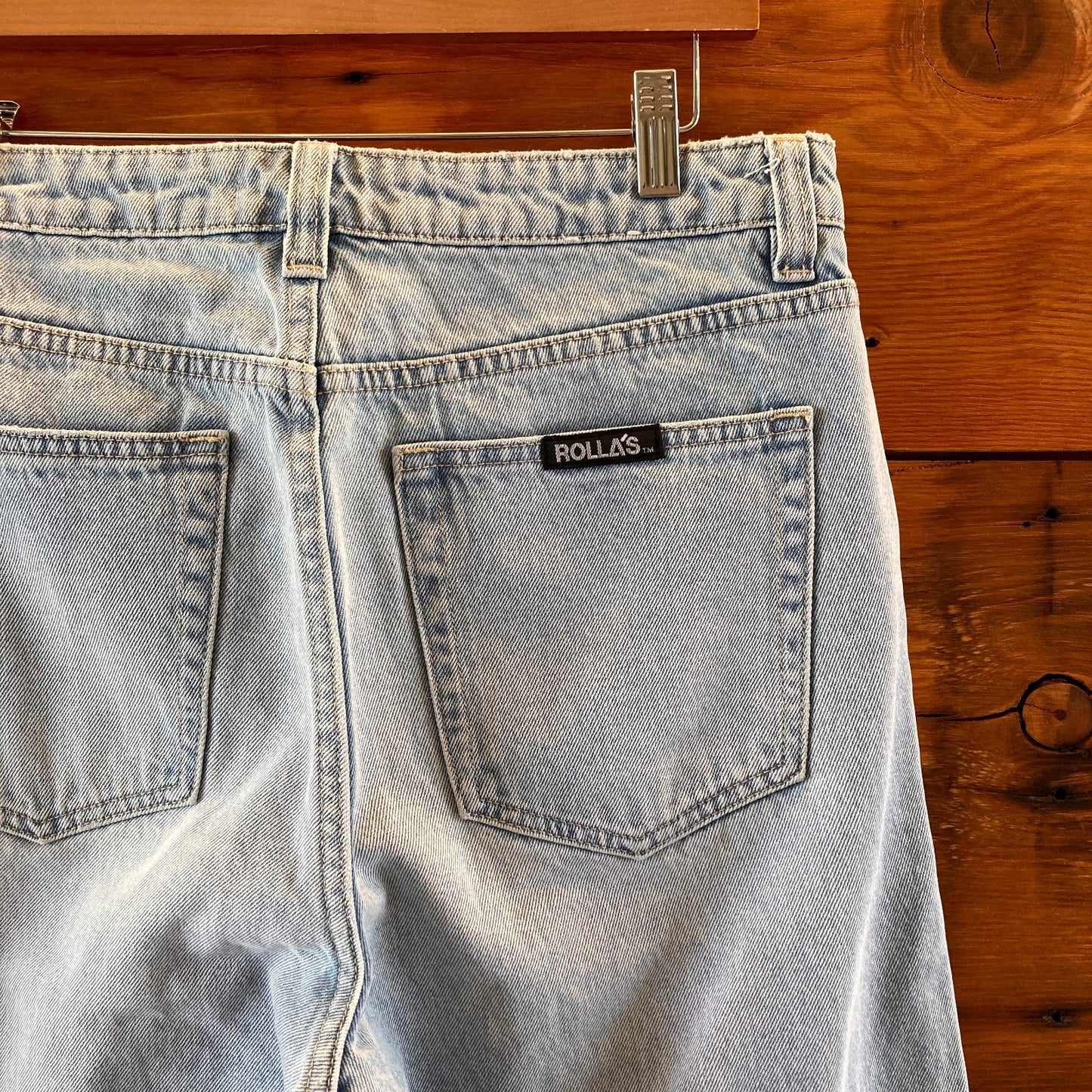 Rolla's Light Wash Button Fly High Rise Super Loose Jeans - Size 28 - 4427SC