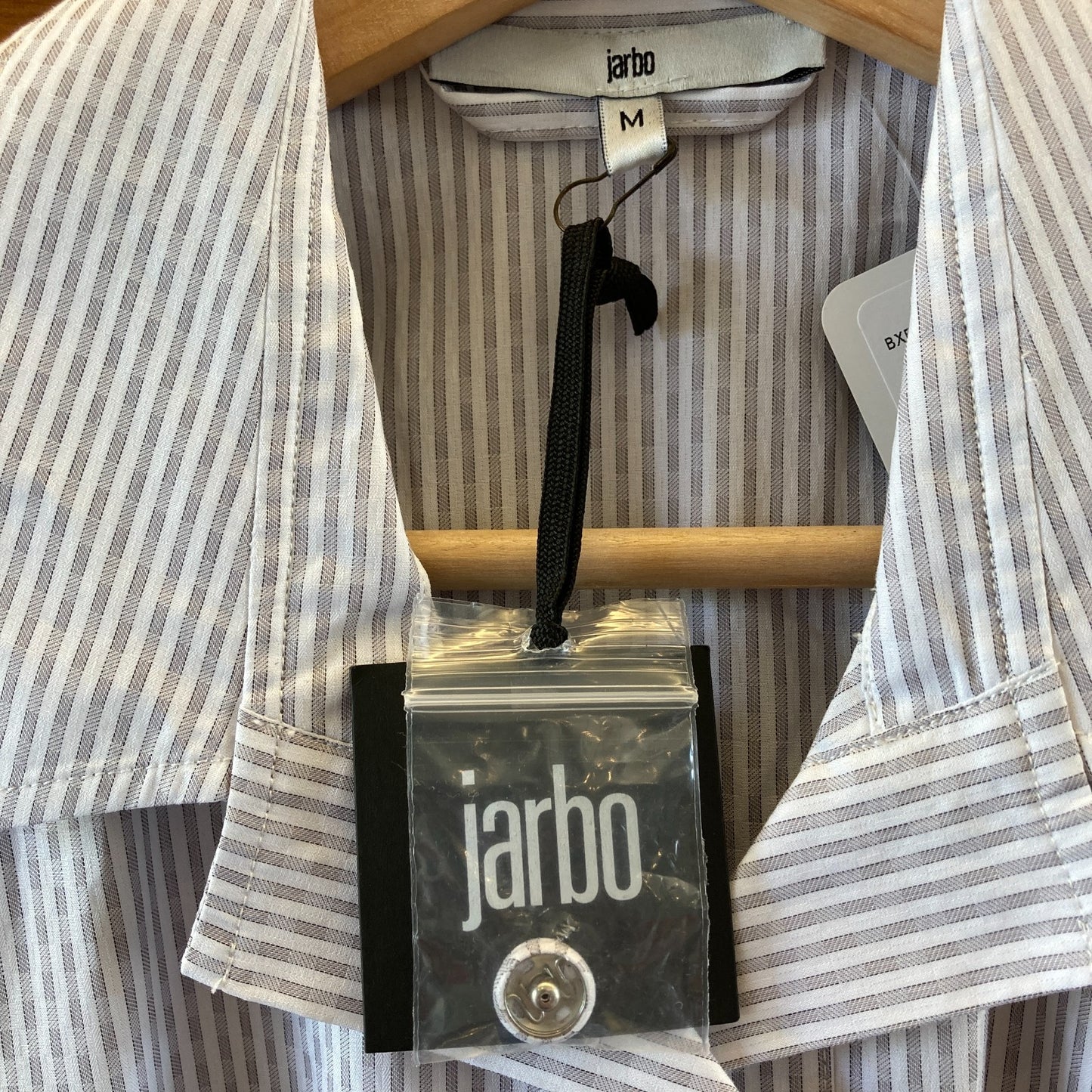 Jarbo $448 Grey Brick Square Cotton Maxi Shirt Dress - Size M - NEW - 4427SC