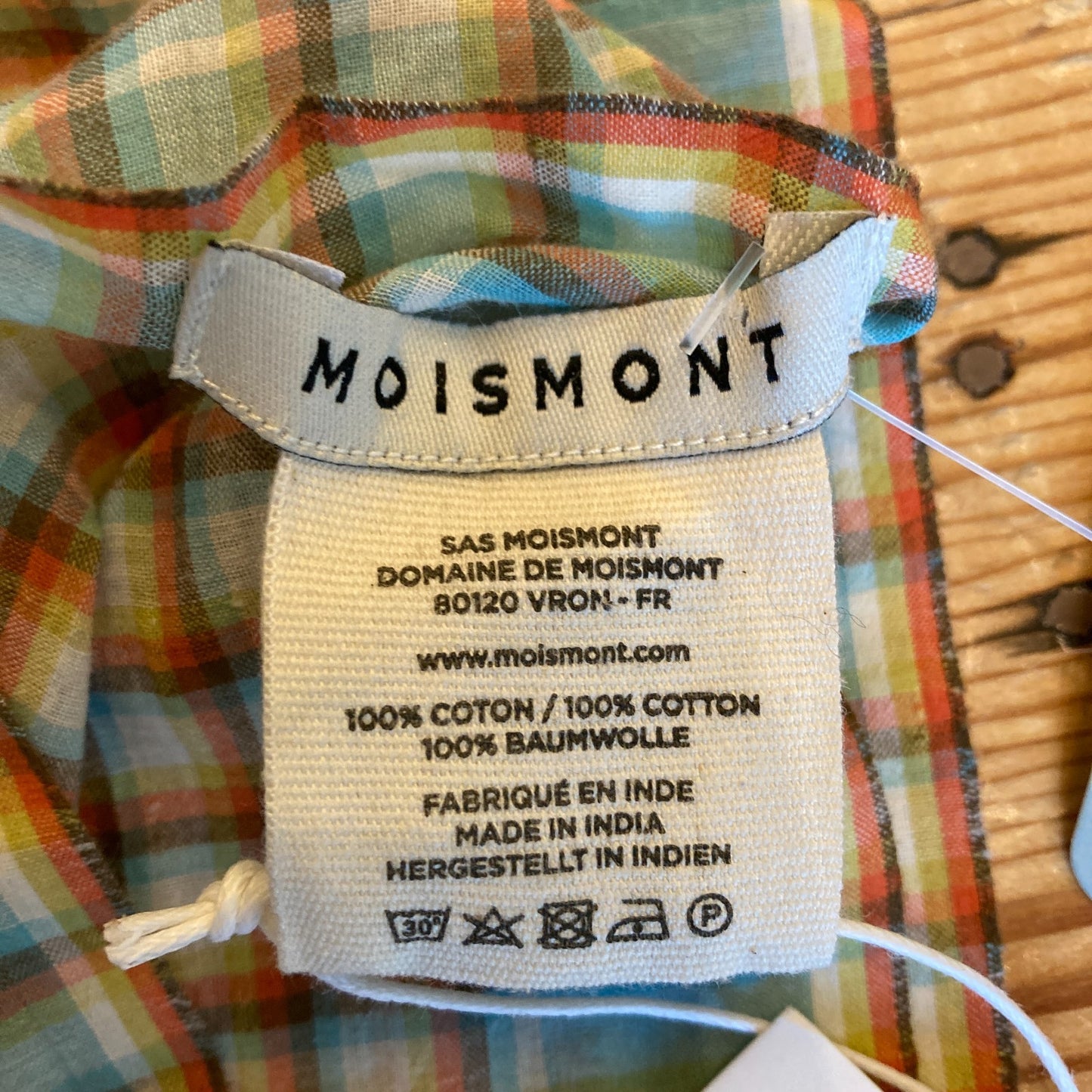 Moismont Orange Plaid NEW Bandana Scarf 0416JW