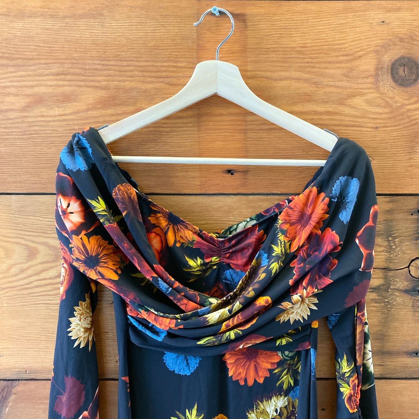 Cara Cara Black Harvest Bloom NEW Off Shoulder Mirana Dress - Size M - 0425GN
