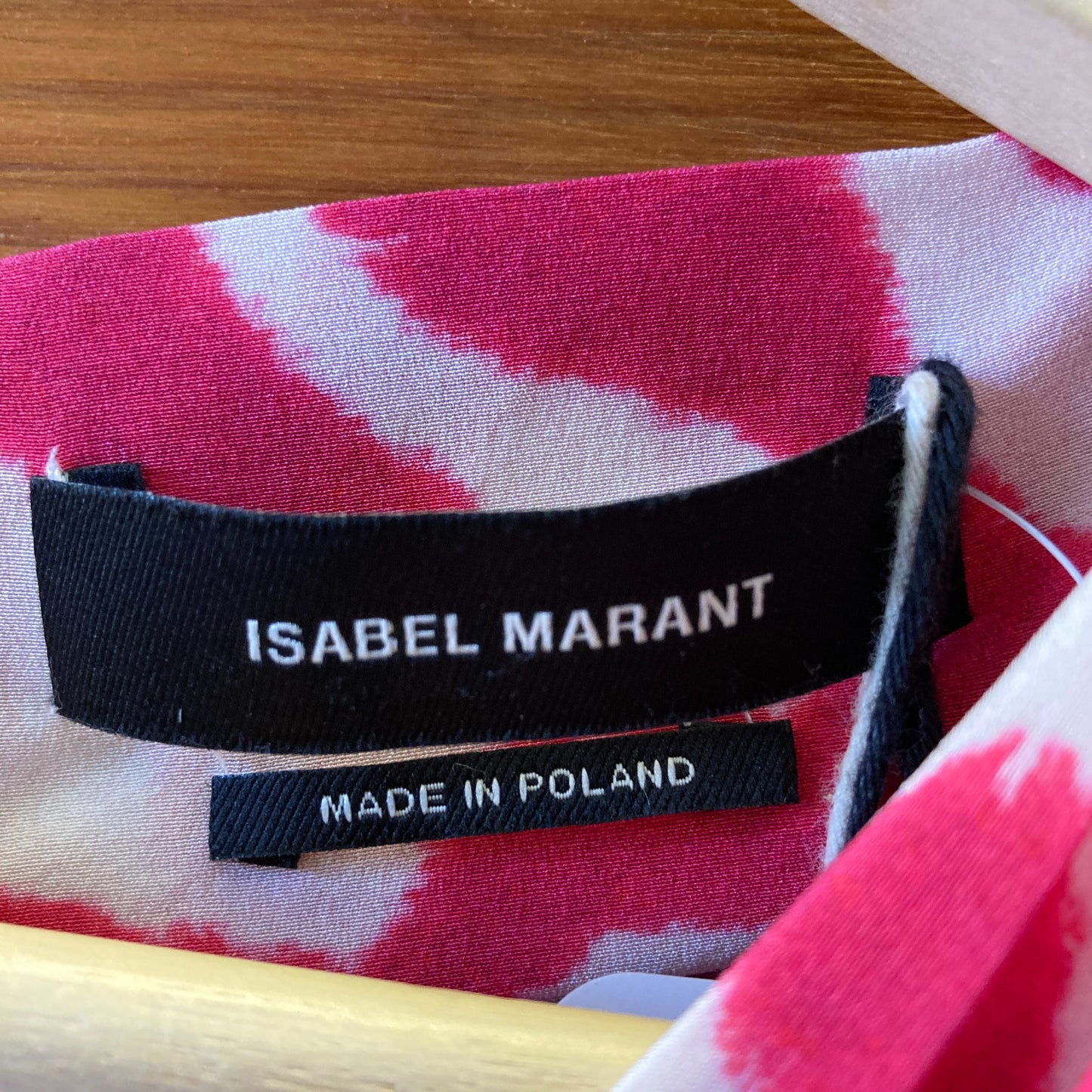 Isabel Marant Pink Drop Print Carley NEW Puff Sleeve Dress - Size 38 / 1029SB