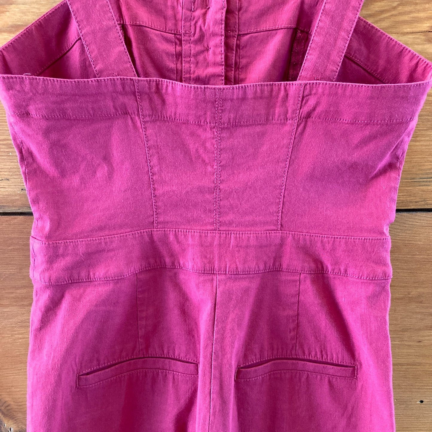 Maeve Raspberry Pink Sleeveless Stretch Fit Colette Jumpsuit - Size 6 - 0121CE