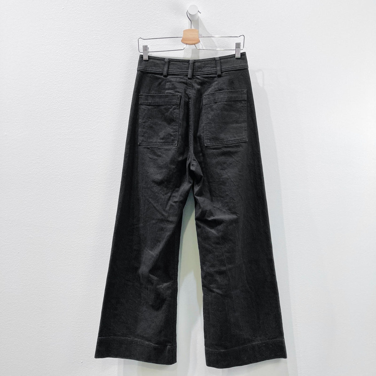 Creatures Of Comfort Black High Rise Mason Wide Leg Pants - Size 6 - 0129LH