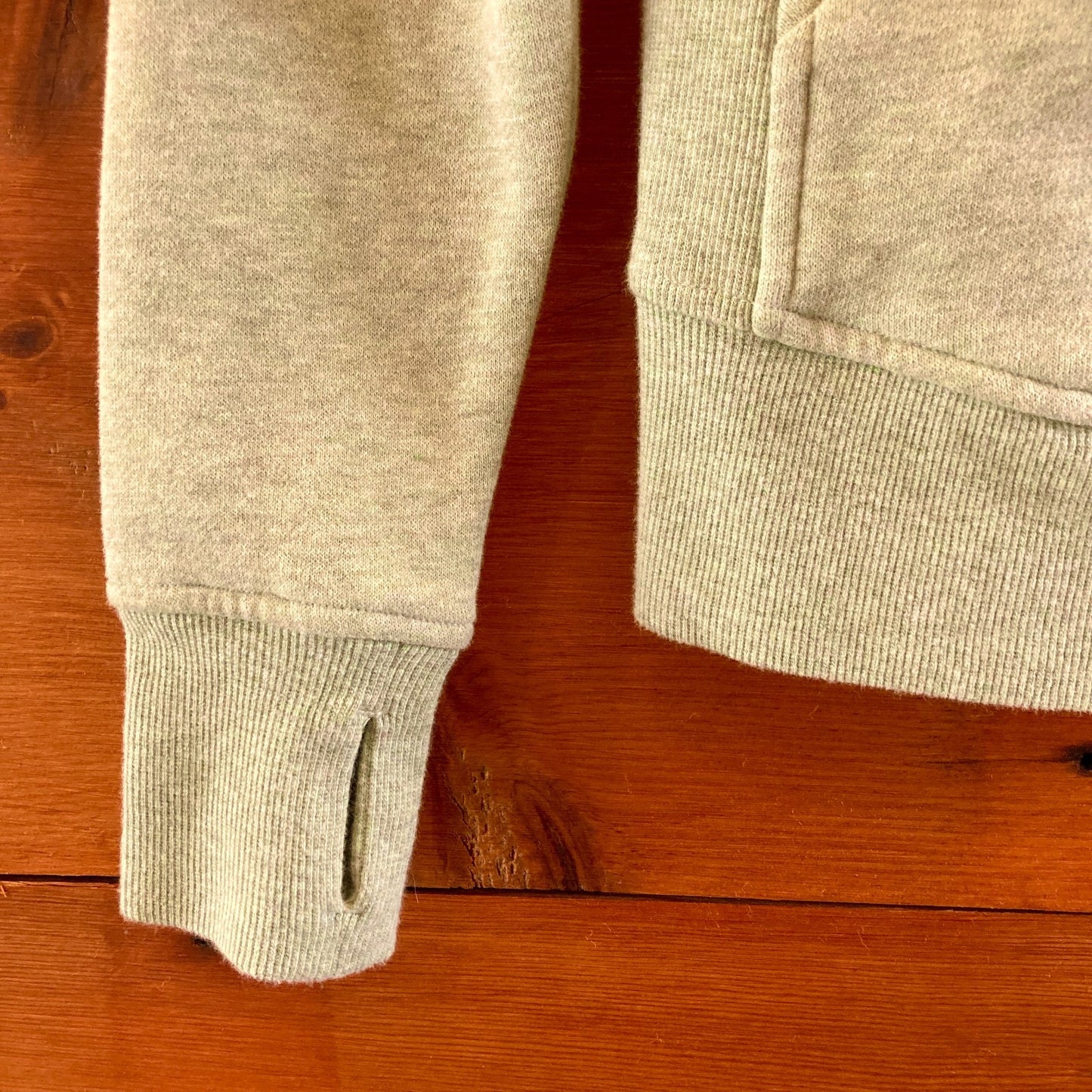 Lululemon Heather Green Soft Zip Front Scuba Hoodie Sweatshirt - Size 0 - 0703SC