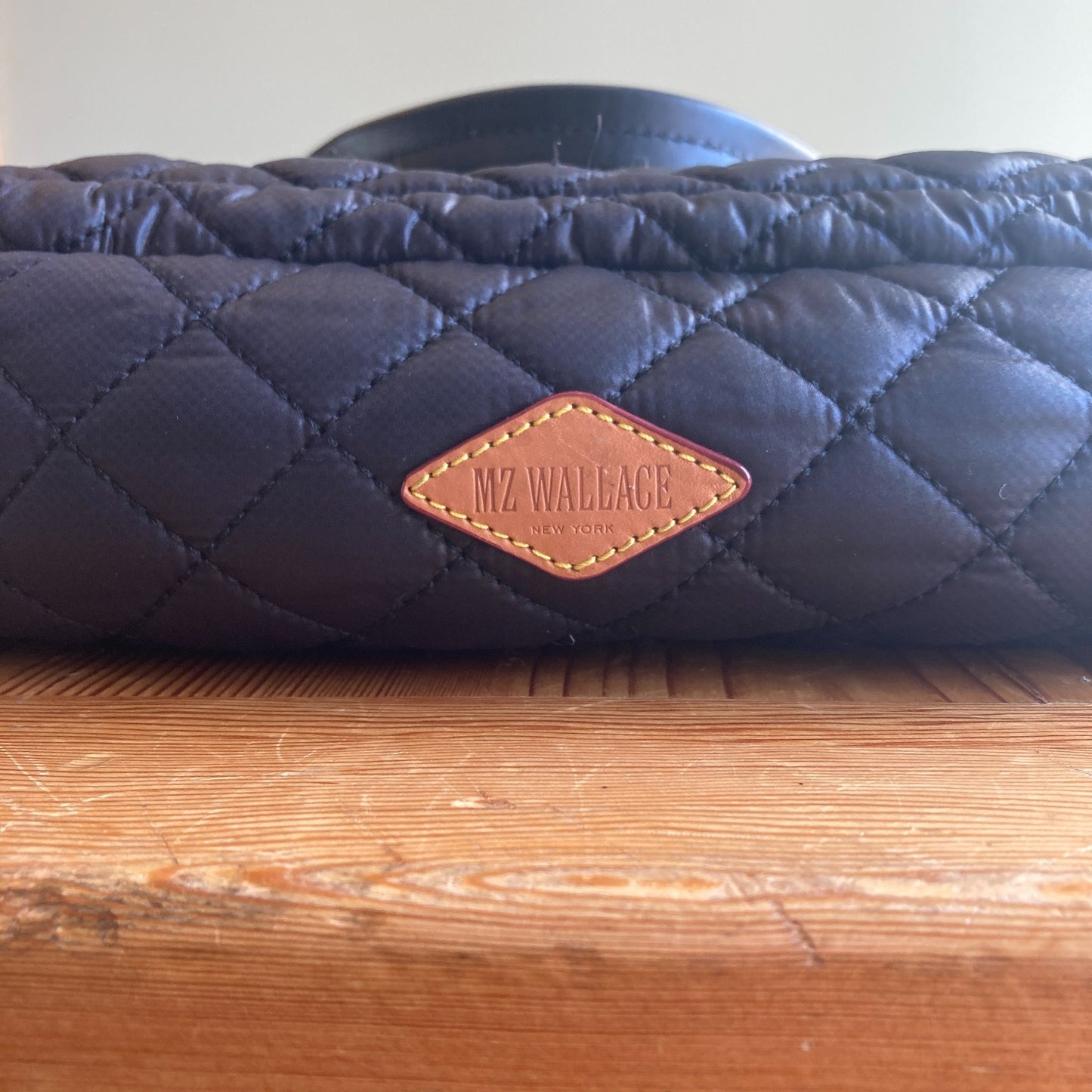 MZ Wallace $365 Black Crosby Magazine Quilted Nylon Tote Bag Purse - 1117KW