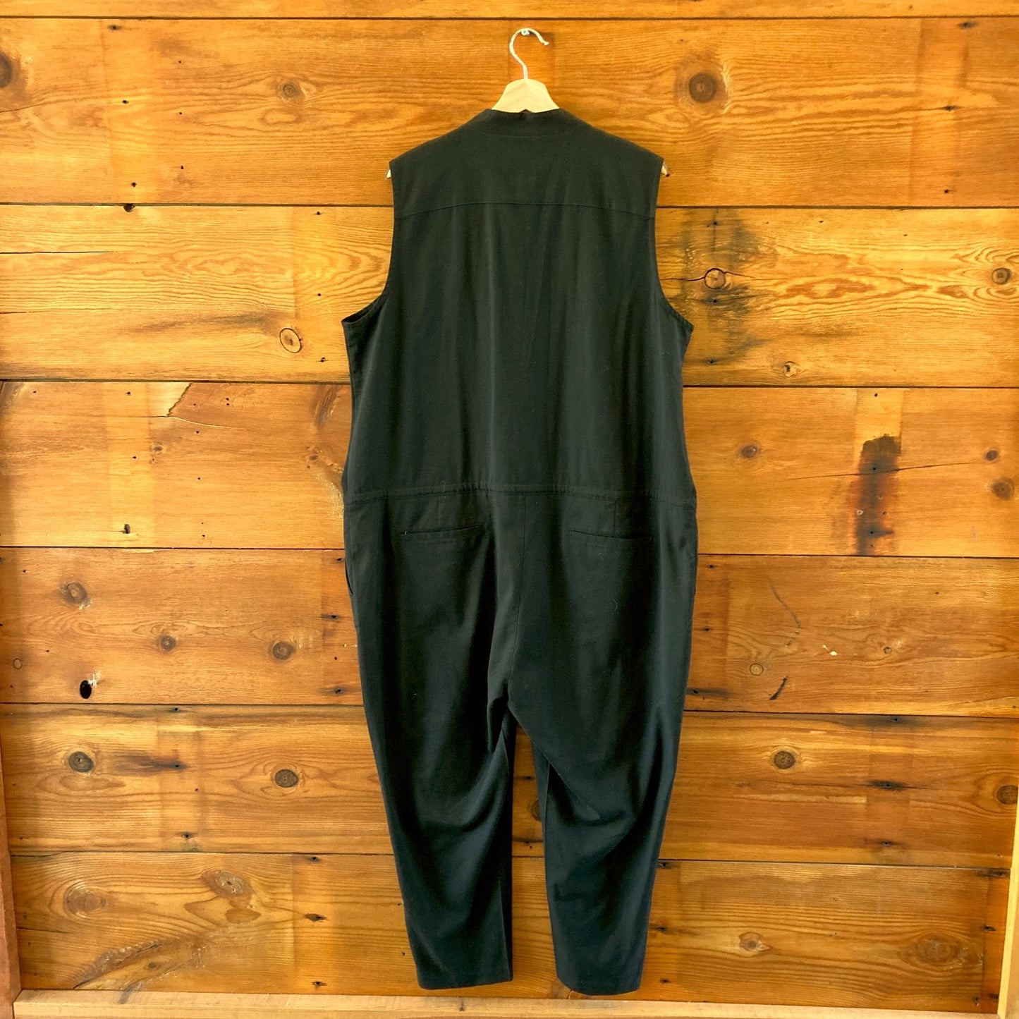 Wildfang Sleeveless Black Drawstring Empower Jumpsuit - Size XXL - 0530JF