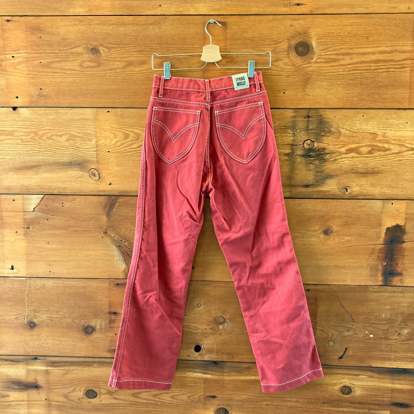 Lykke Wullf Red Freya High Rise Cowgirl Jeans - Size 4 - 0312IG