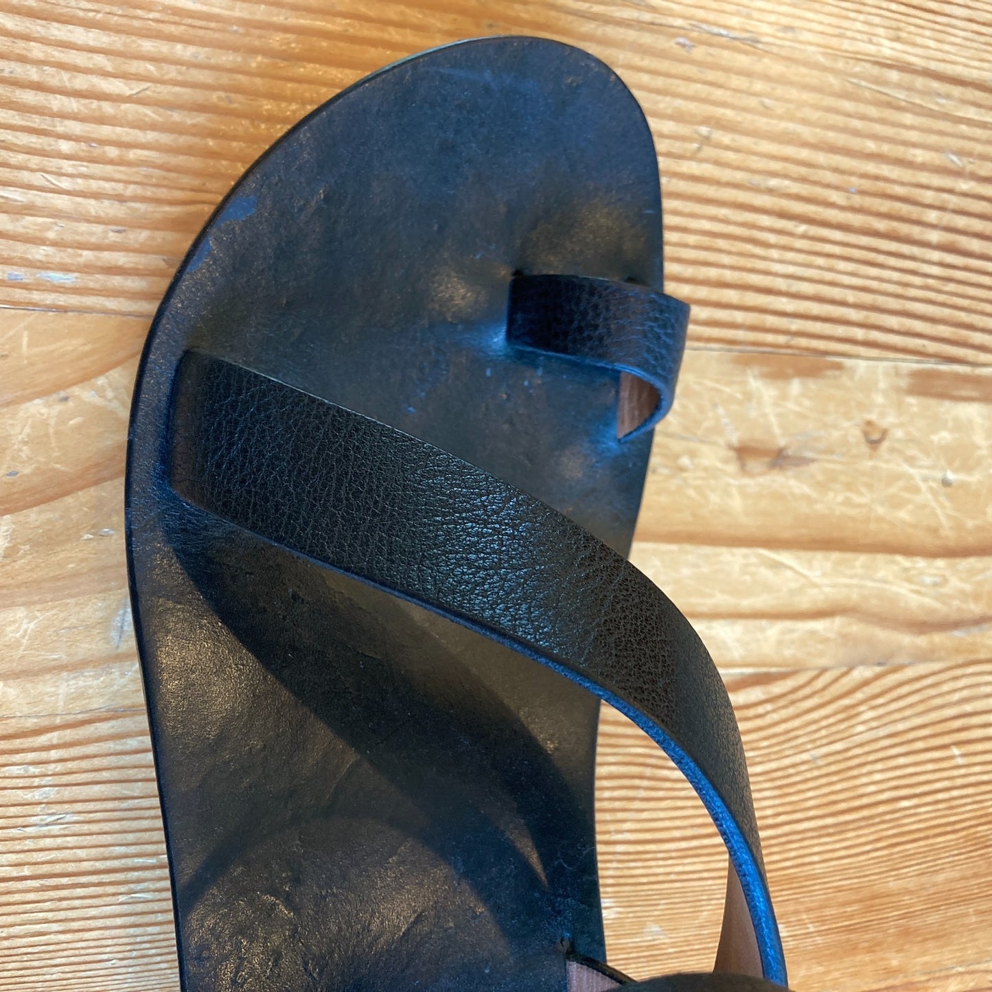Calleen Cordero Black Leather Amanda Sandals - Size 8.5 - EUC w/ Box - 4427SC