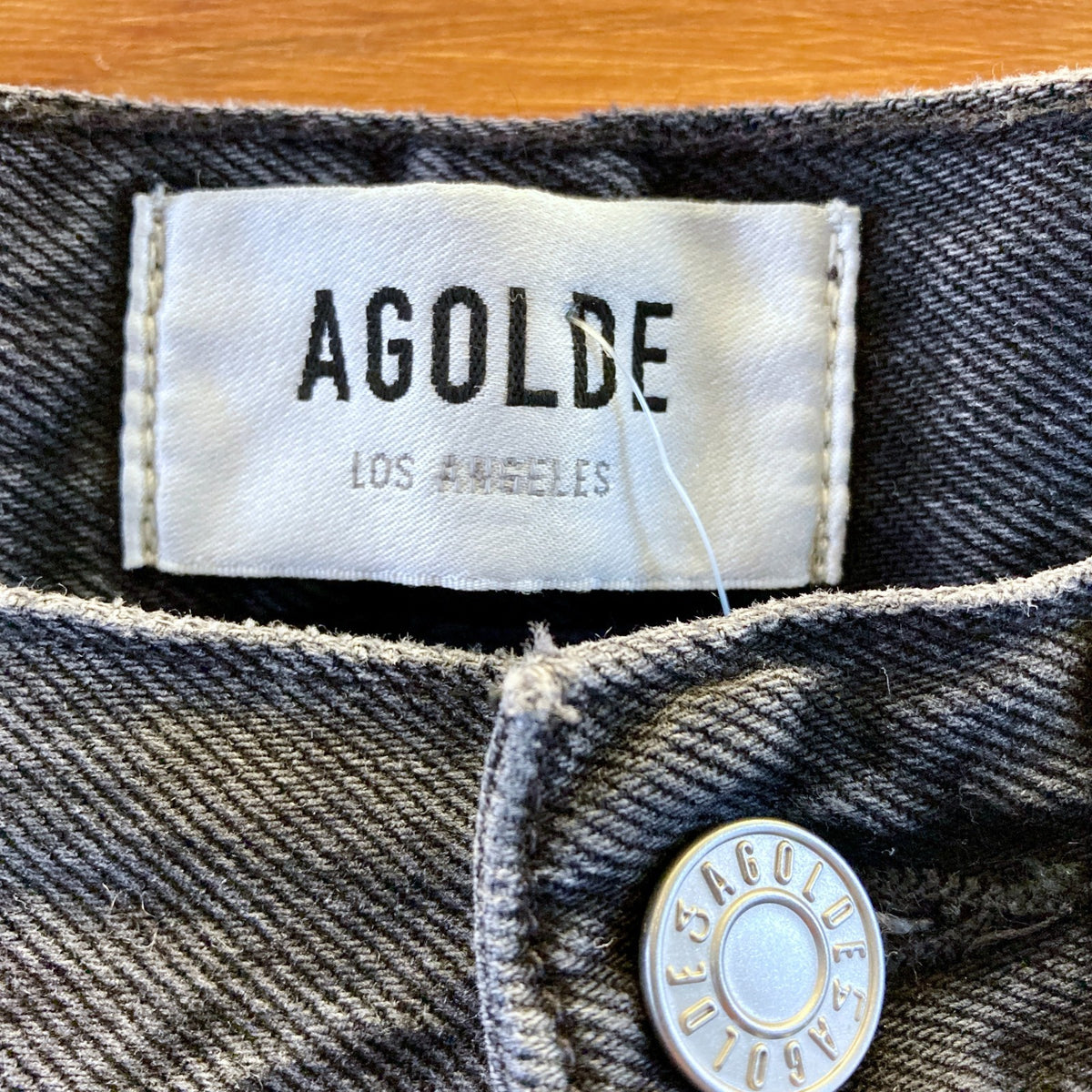 AGoldE Black Wash Valen Classic Fit Straight Leg Jeans - Size 25 - 0809CO