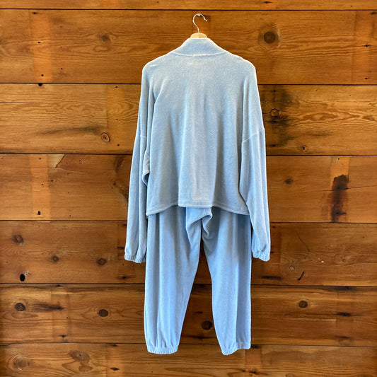 Gil Rodriguez Light Blue Terry Pants & Diana Pullover Set - Size XL - 0715ES