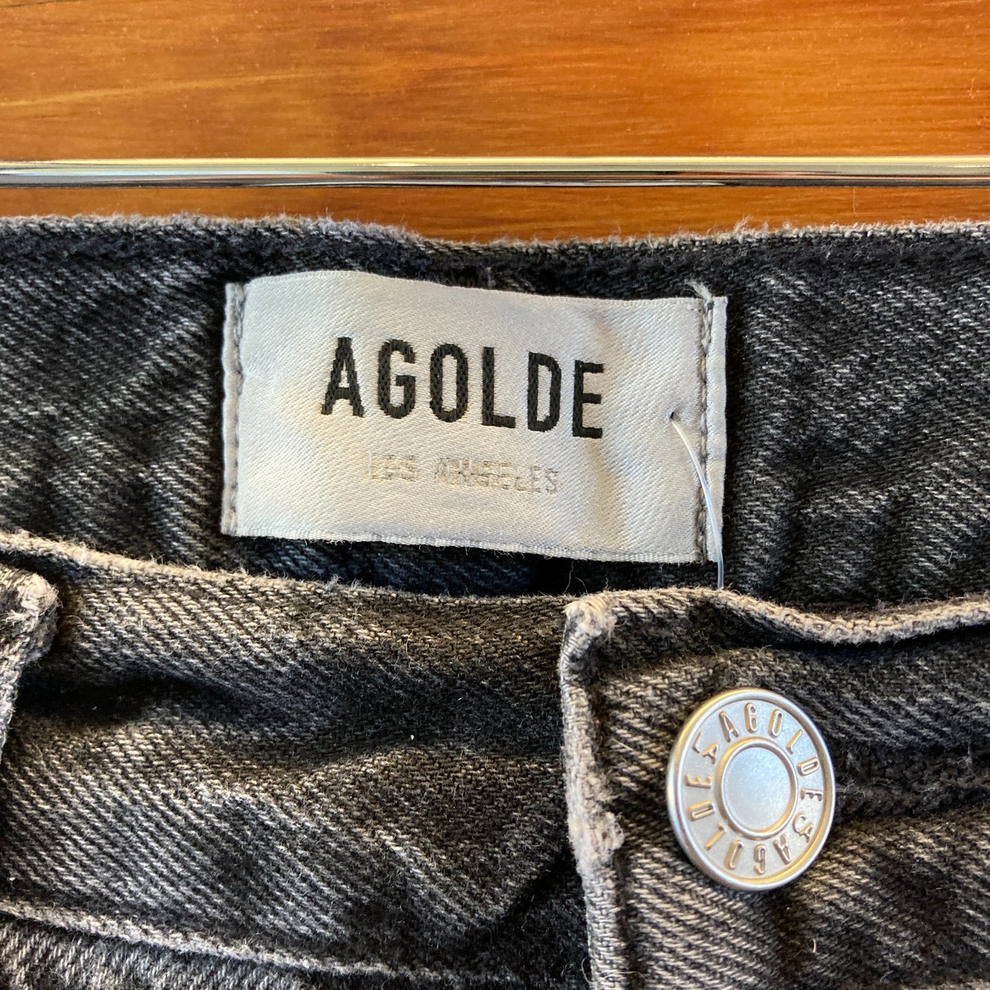 AGoldE Black Wash Low Slung Baggy Jeans - Size 24 - 0901SC