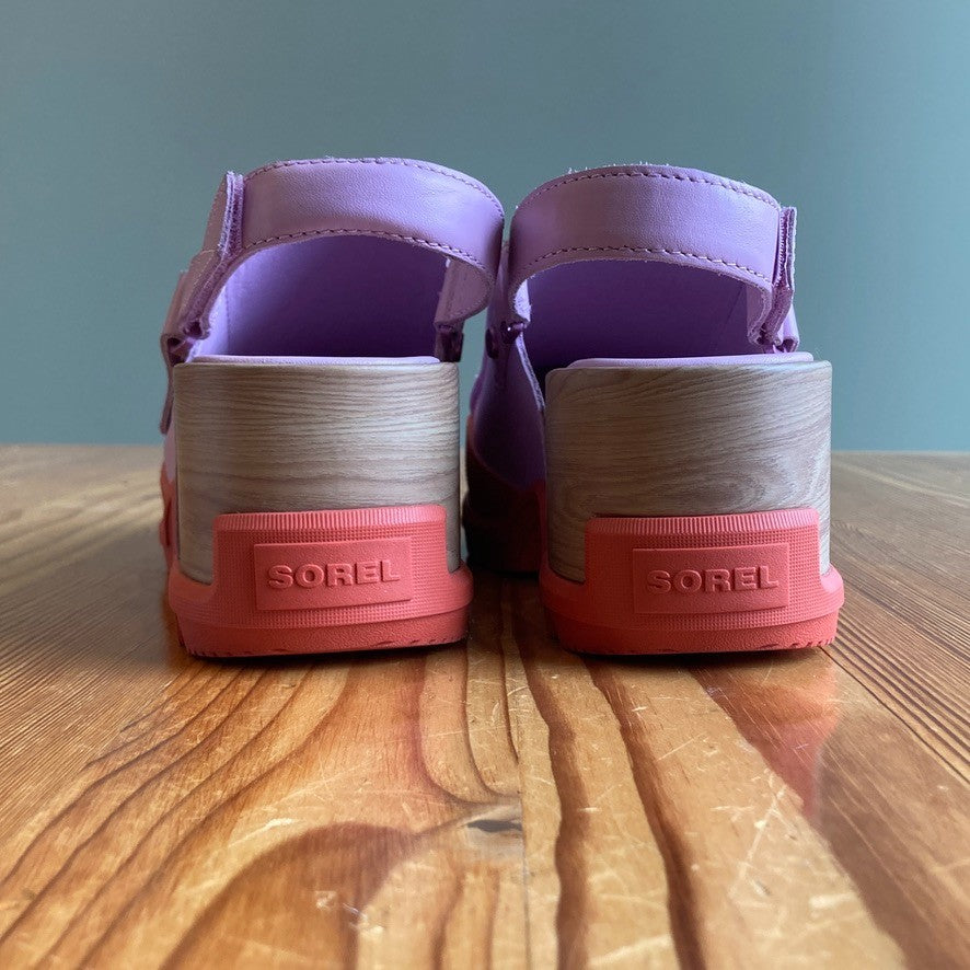 Sorel $395 Purple Roam'n™ Rise Heel Platform Clogs Shoes - Size 9 - 0608KF
