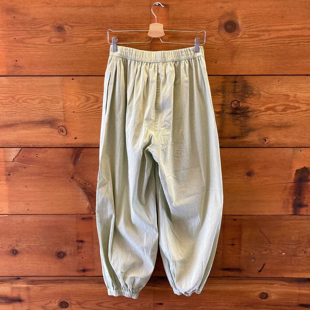The Line by K $169 Green Striped Pull On Genie Pants - Size S - NEW - 0927EK