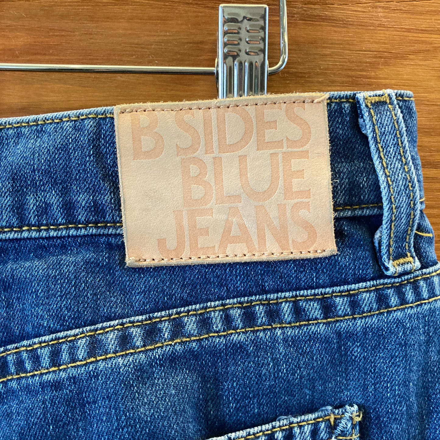 B Sides Plein Relaxed Straight Jeans Blue High Rise Jeans - Size 30 - 1105AR