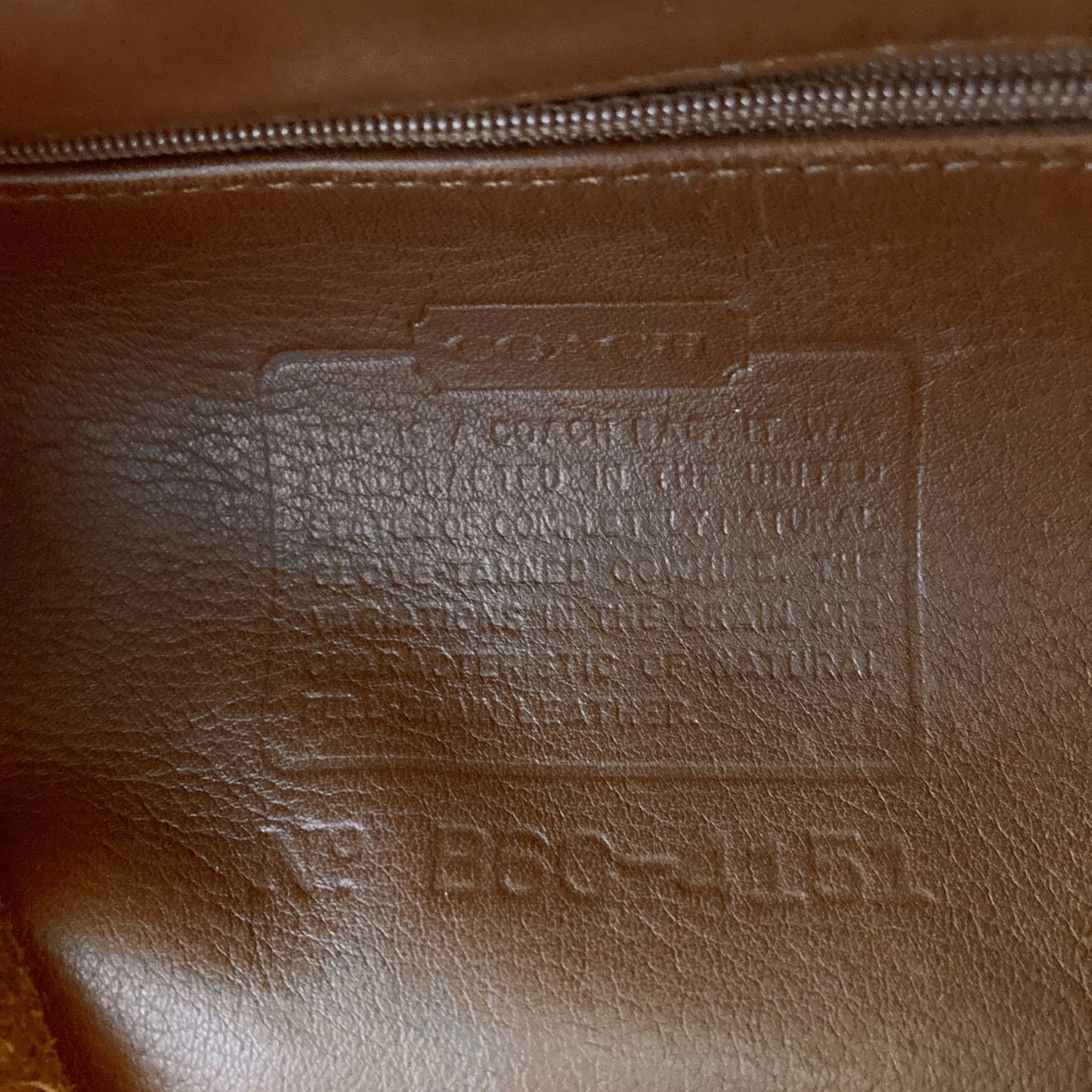 Coach 4151 Tan Brown Leather Vintage Thompson Drawstring Bucket Bag 0308LS