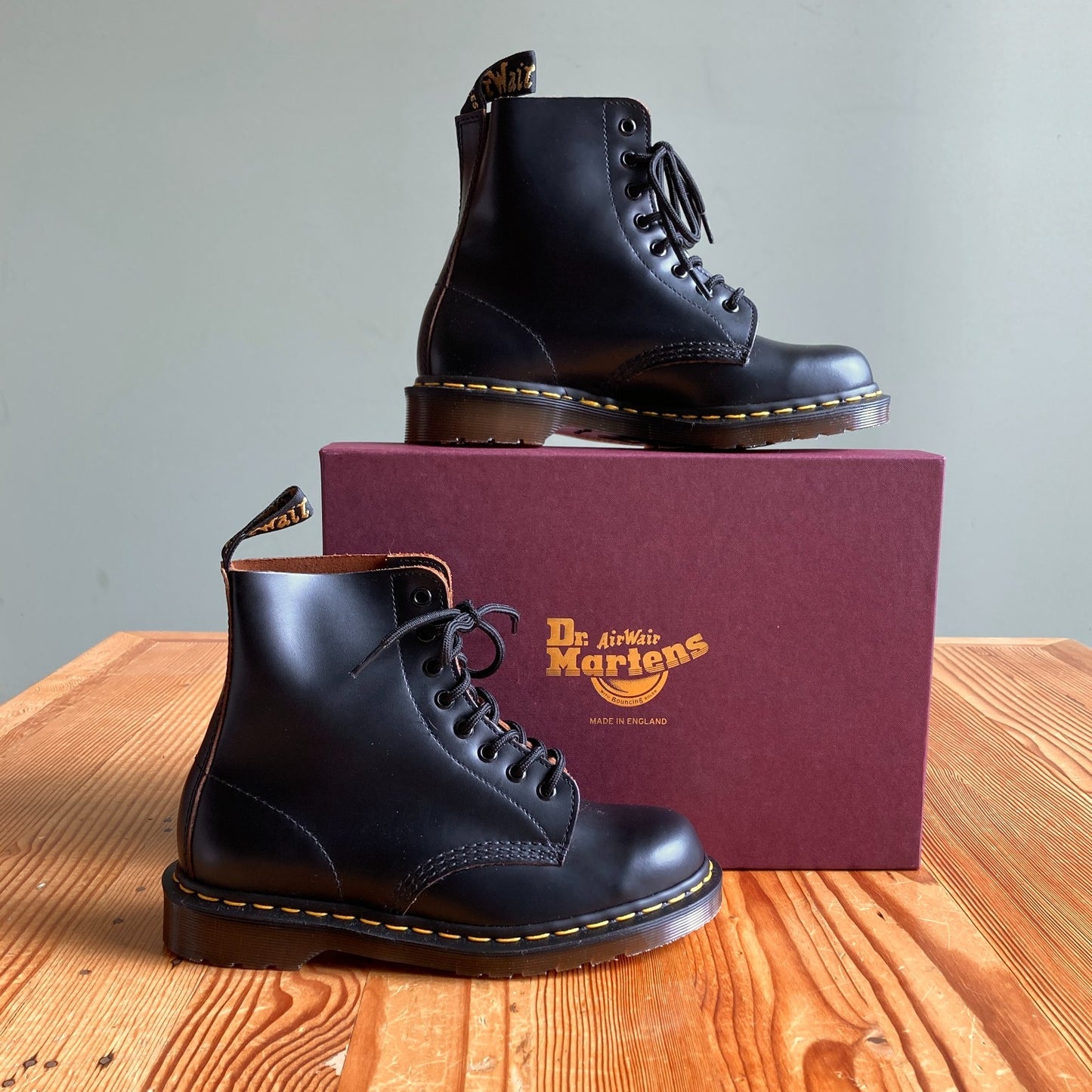 7 - Dr Martens Black 1460 8 Eyelet Combat Boots NEW w/ Box 0306CH