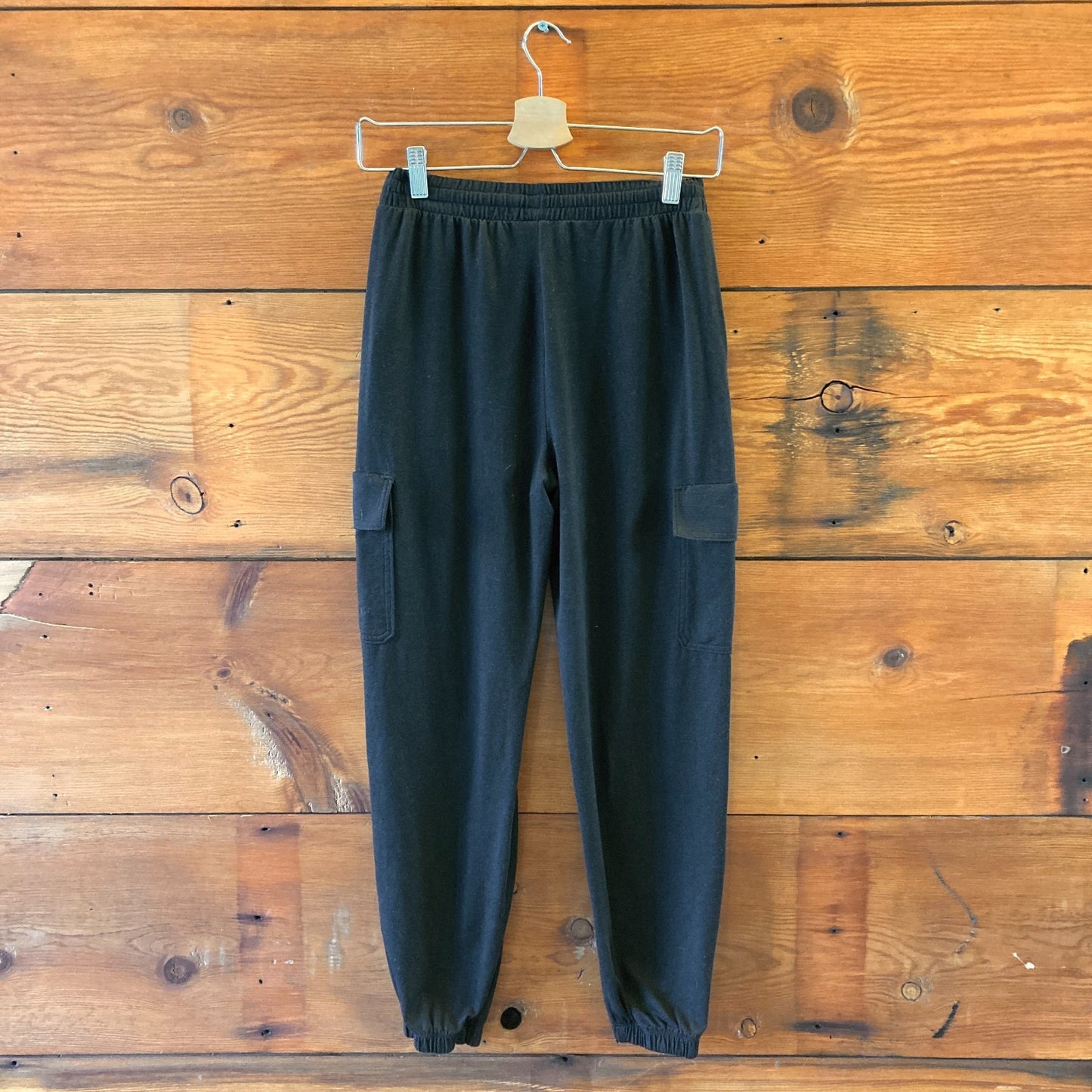 XS - Vuori Black Boyfriend Cargo Sweatpant Womens Drawstring Jogger Pants 0312IG