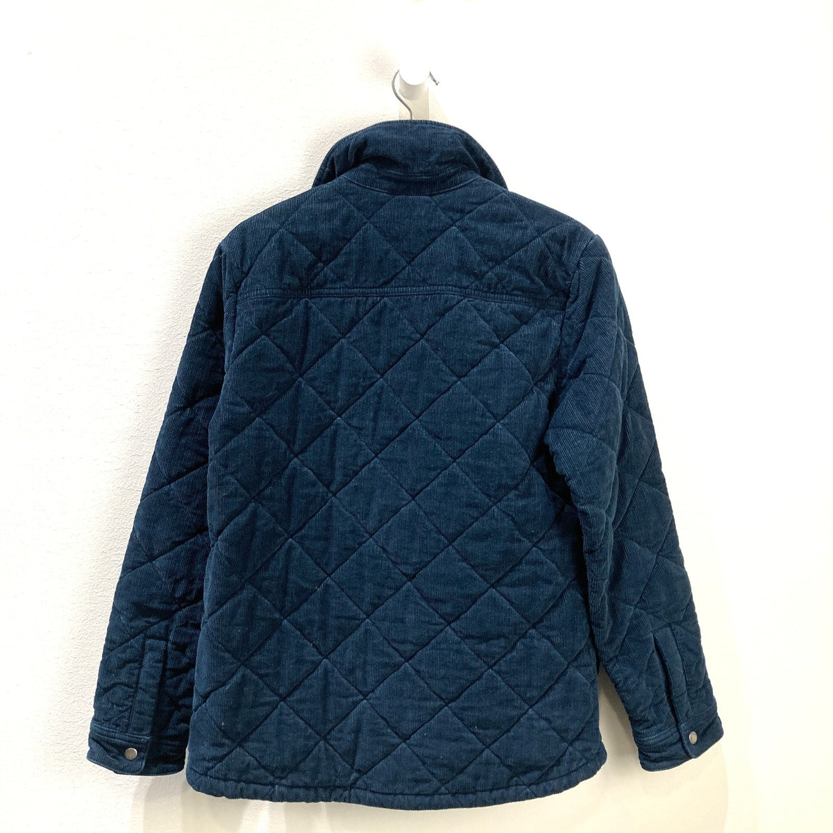 Finisterre Blue Corduroy Rockall Quilted Overshirt Jacket - Size XS - 0312IG