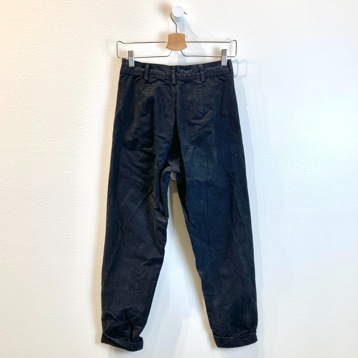 Jesse Kamm Black Canvas High Rise Tapered Leg Ranger Pants - Size 4 - 0606RO