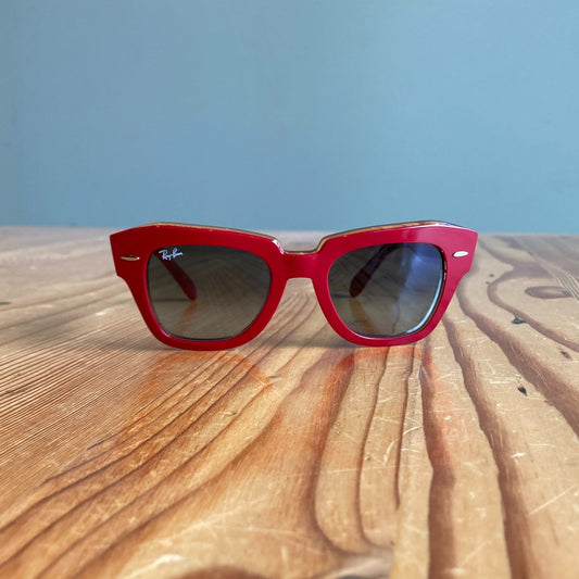 49/20 - Ray Ban RayBan Red State Streed 2186 Sunglasses Glasses 0206BS