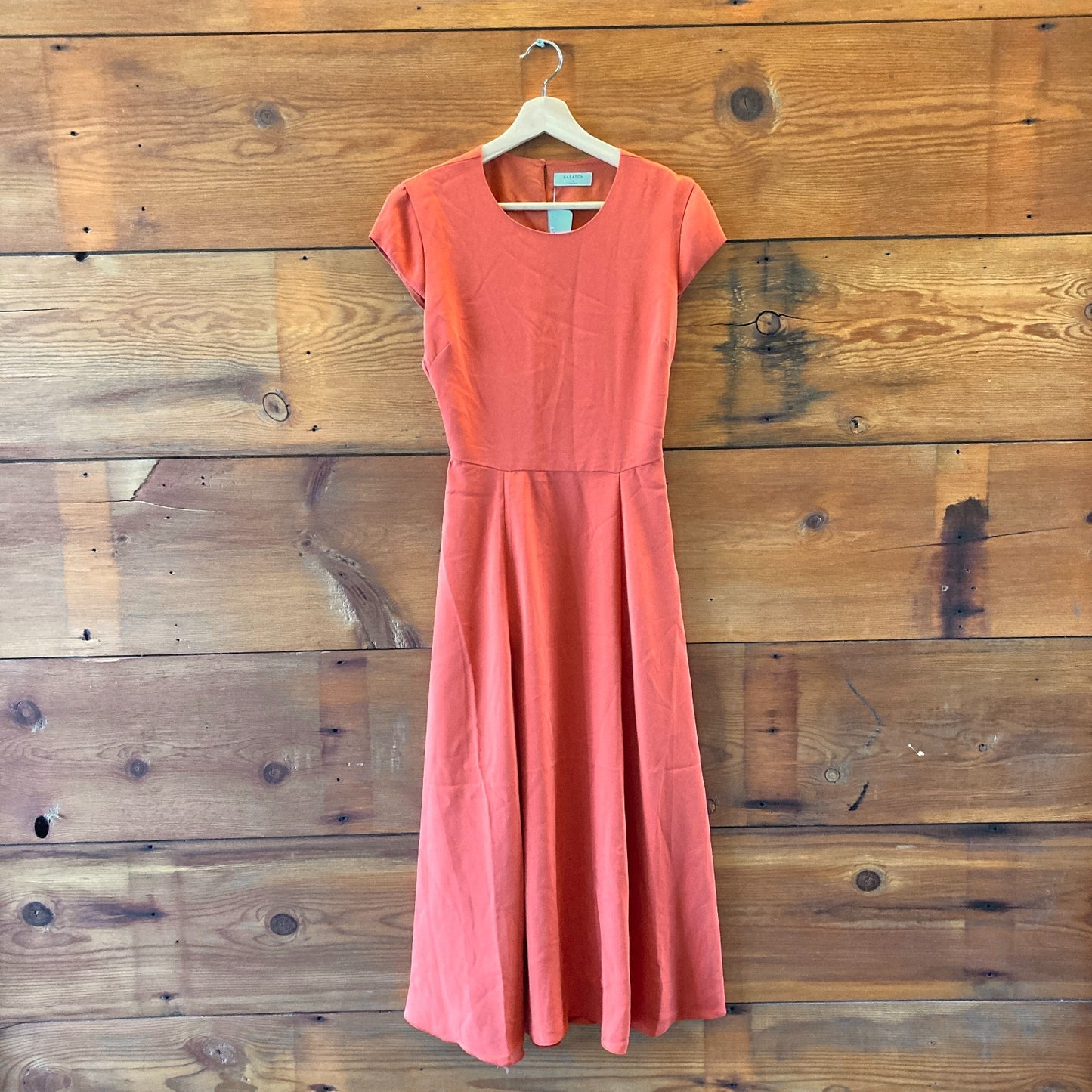 Babaton Aritzia Orange Hamptons NEW $128 Open Back Dress - Size 4 - 0317JW