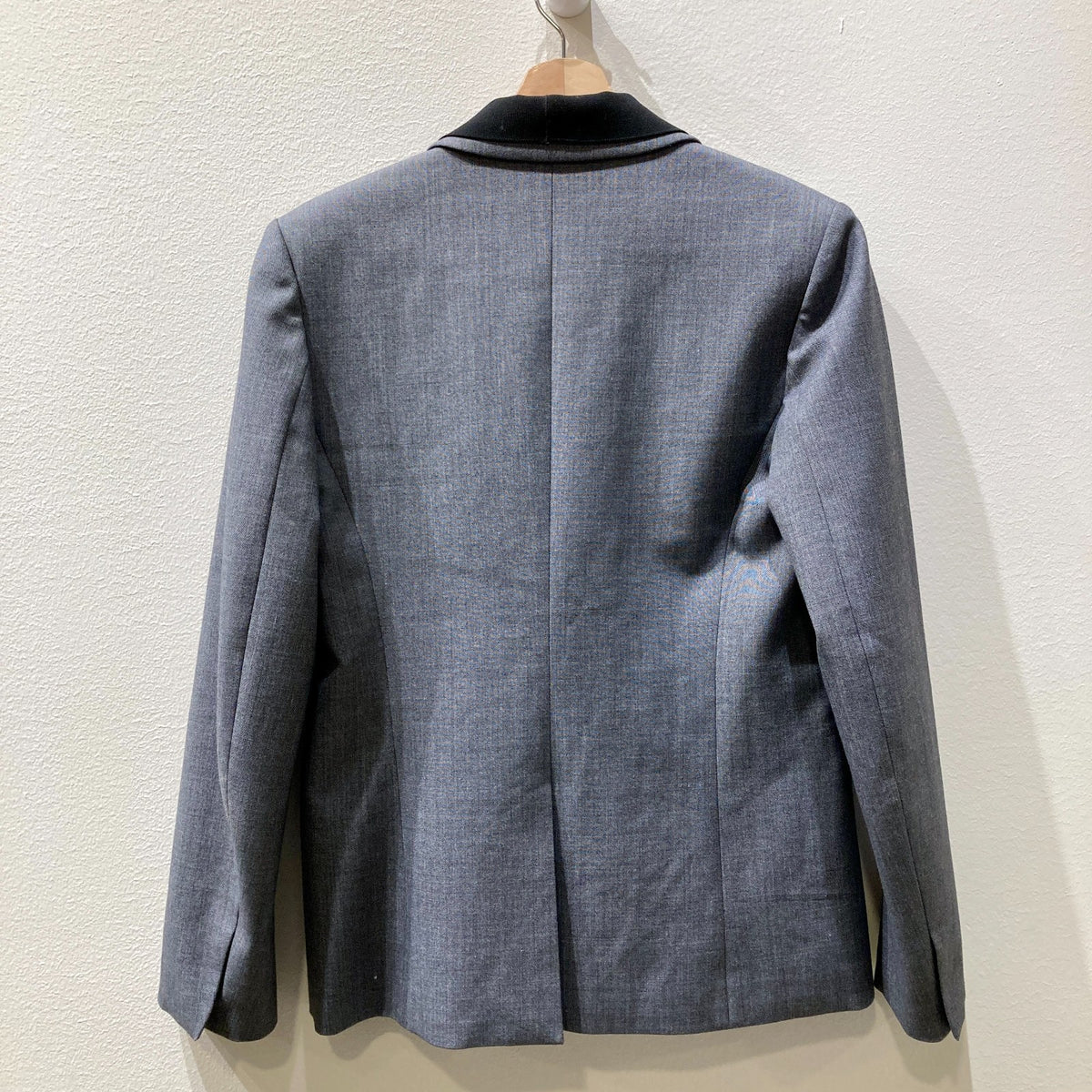 Theory Gray Black Single Button Donelly Blazer Jacket - Size 10 - 0907LR