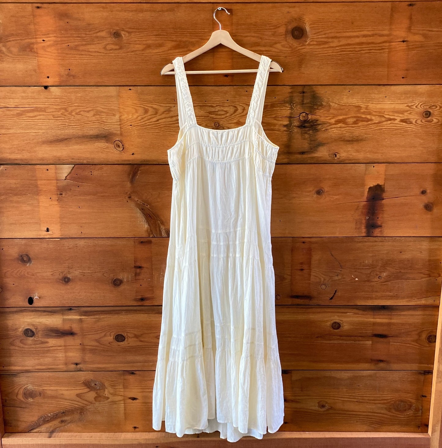 J Crew White Airy Gauze NEW $138 Sleeveless Tiered Maxi Dress - 0514AT