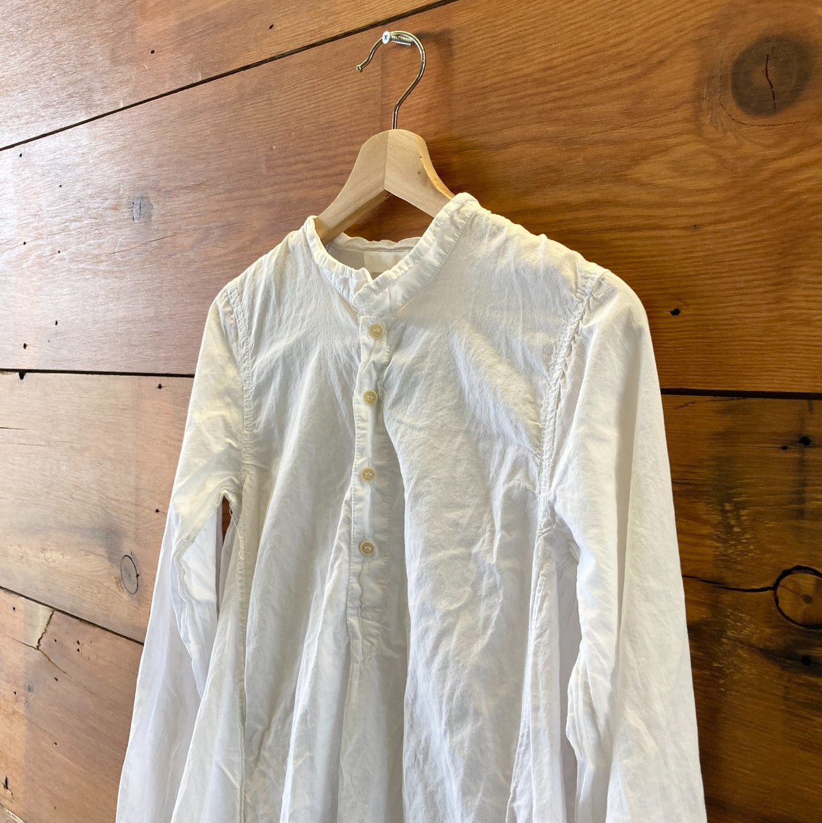 CP Shades White Long Sleeve Lagenlook Button Neck Dress - Size XS - 0208RT