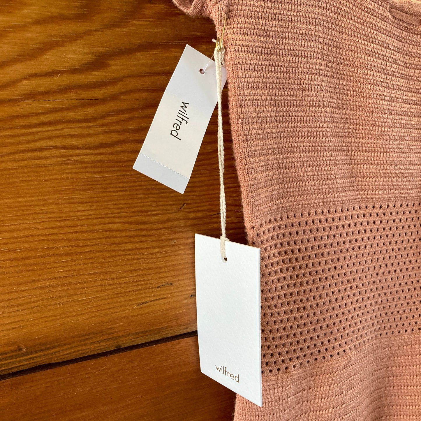 Wilfred Aritzia Terracotta NEW Reception Square Neck Dress - Size S - 0312IG