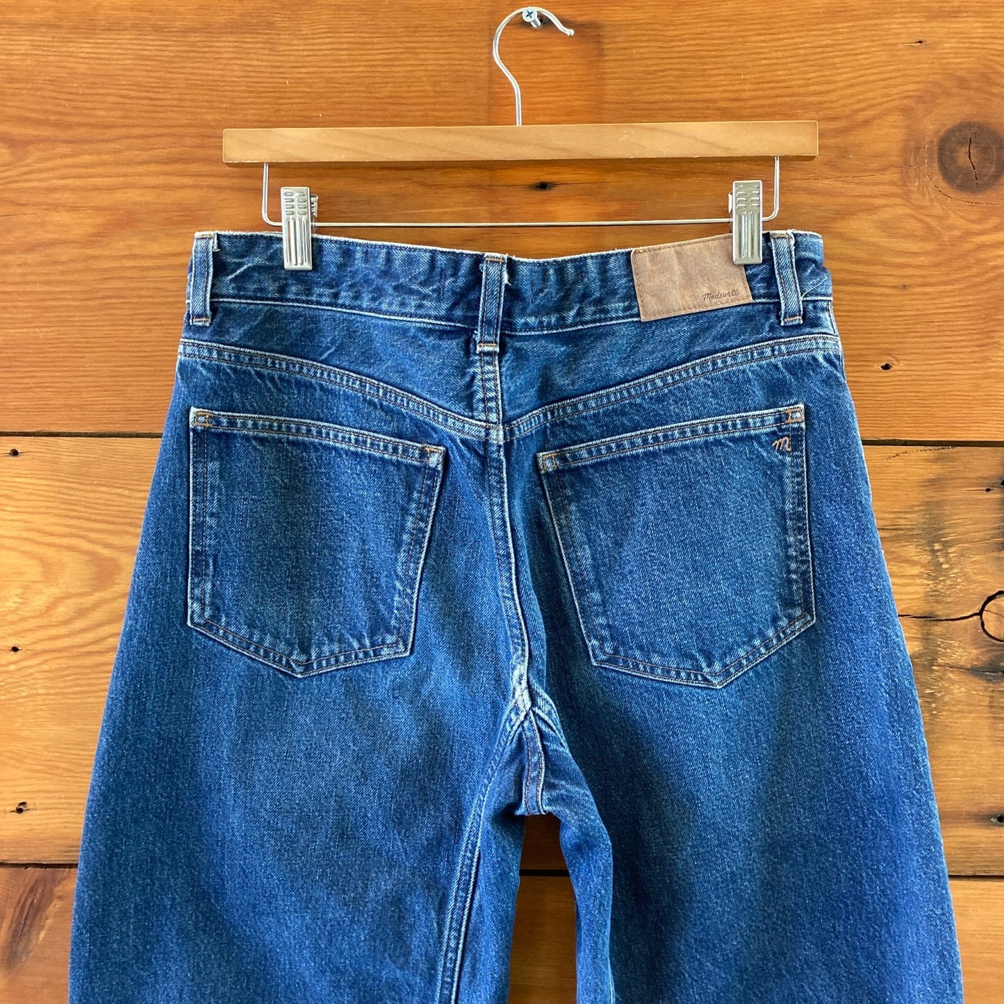 Madewell The Darted Barrel Leg High Rise Button Fly Jeans - Size 27 T 0929LL