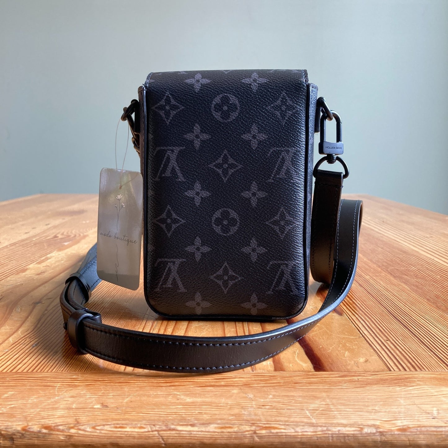Louis Vuitton Monogram Eclipse S-Lock Vertical Wearable Wallet w/ Box  - 0103KW