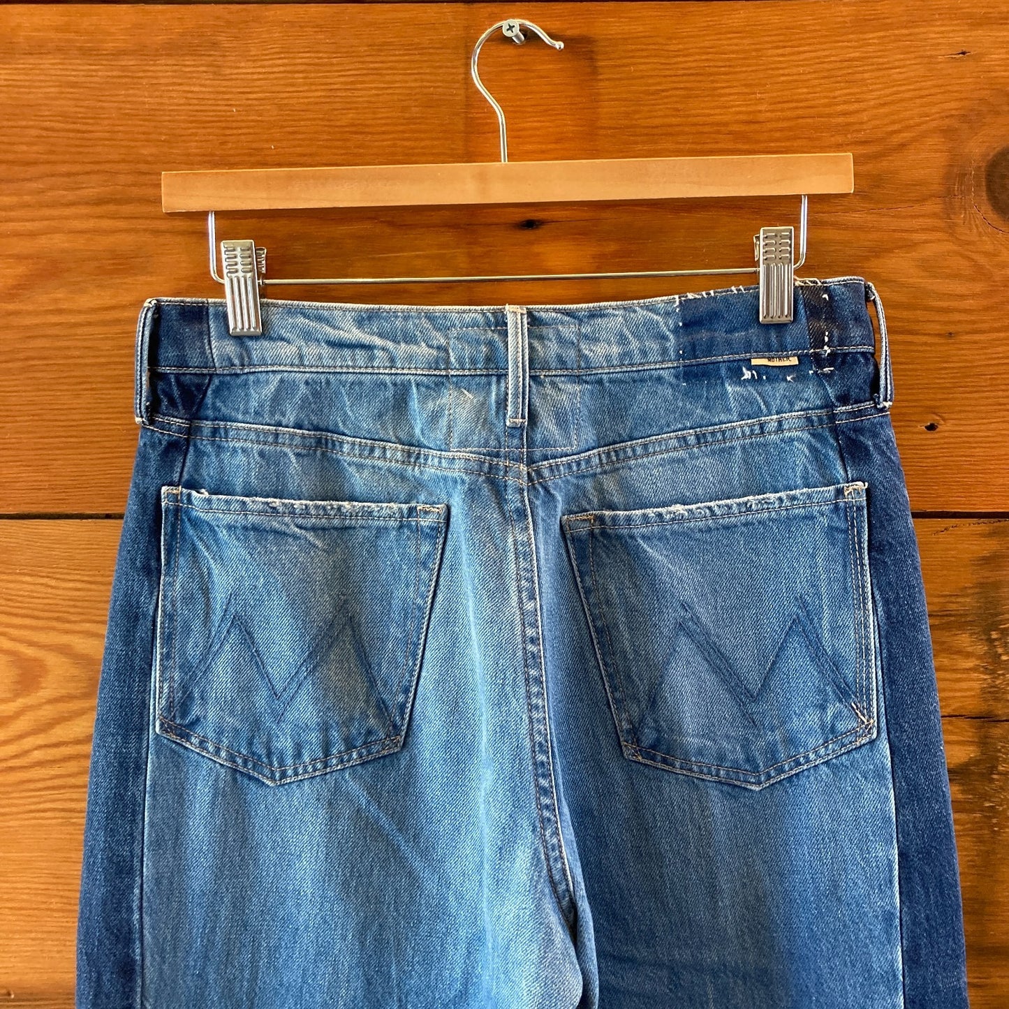 Mother Superior Double Stacked Tux Sidestepper Fray Jeans - Size 27 - 0510JB