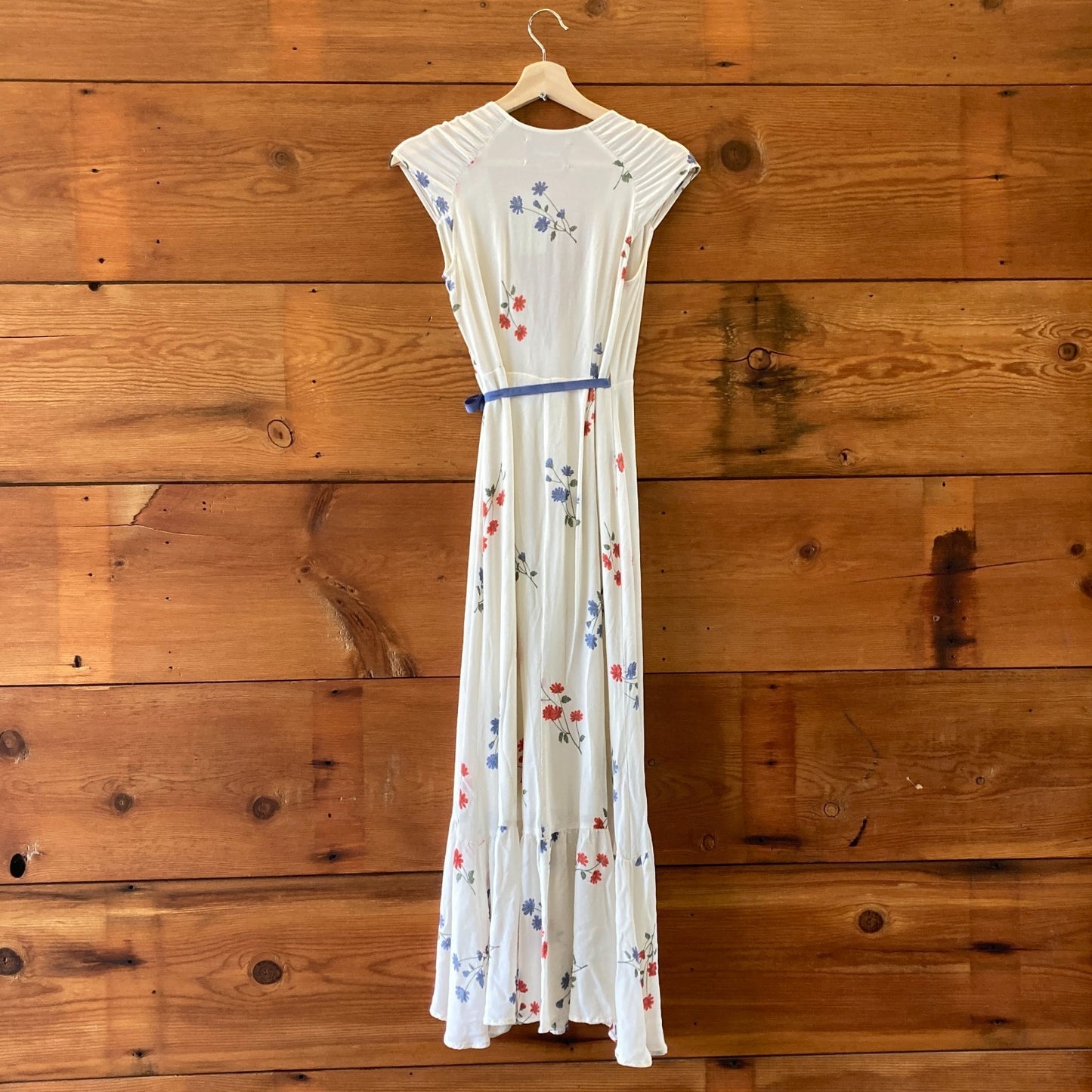 Reformation White Floral Print Sleeveless Haven Maxi Dress - Size XS - 0313SH