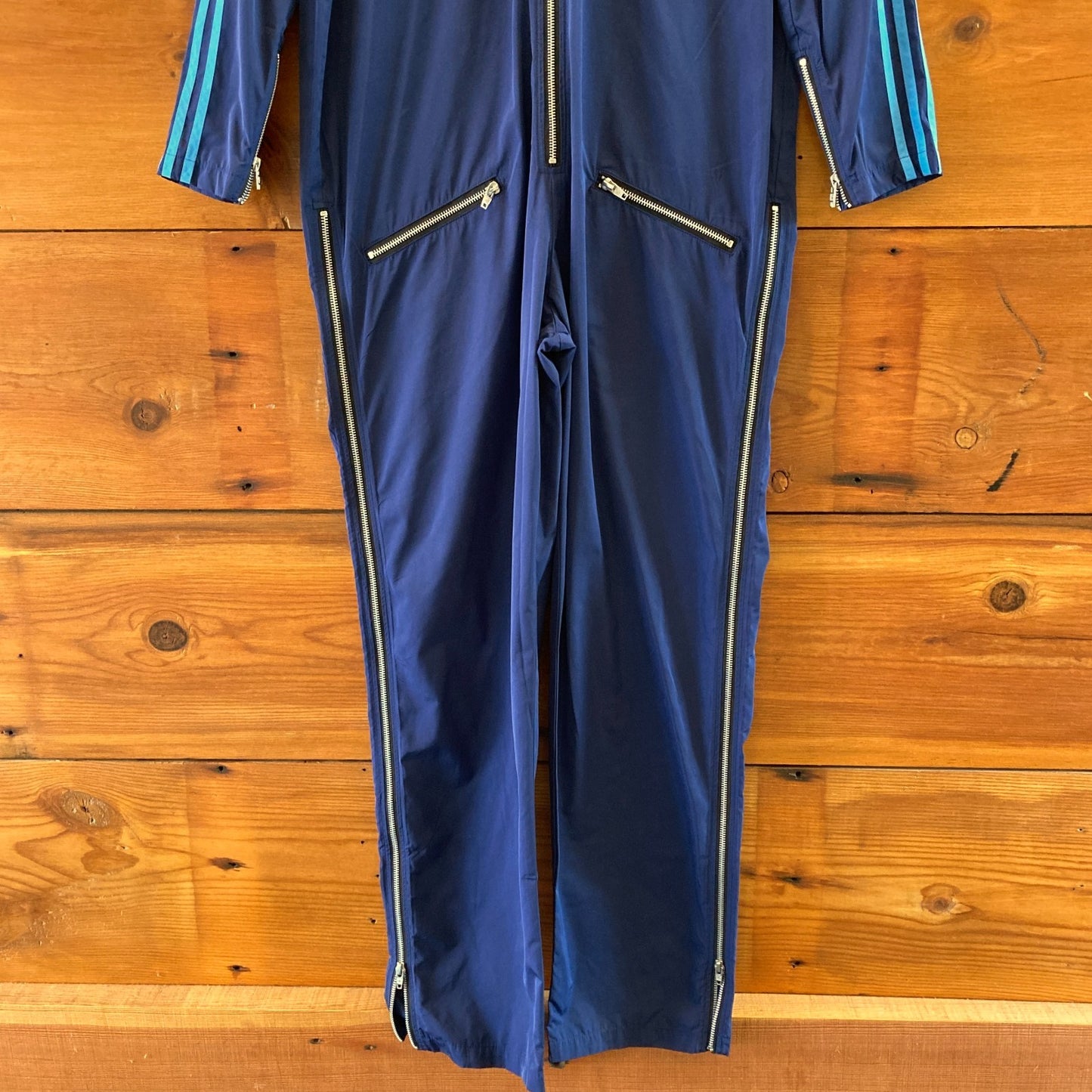 Adidas X Lotta Volkova Dark Blue Aristocratic Zip Jumpsuit - Size M - 0730SB