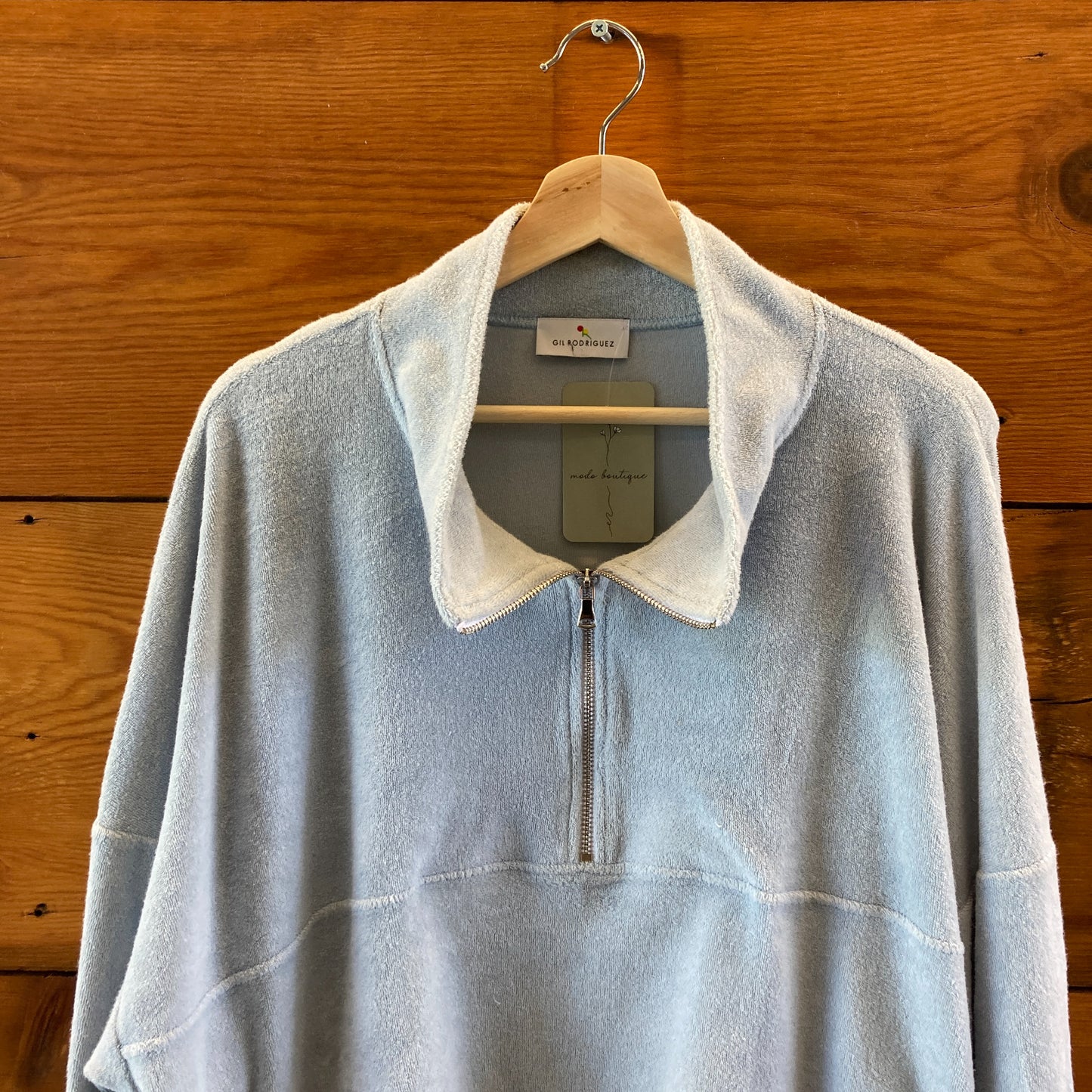 Gil Rodriguez Light Blue Terry Pants & Diana Pullover Set - Size XL - 0715ES
