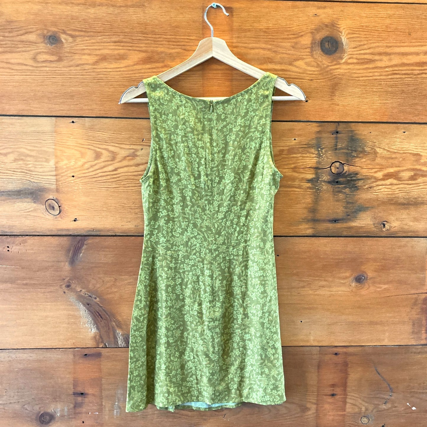 2 - Reformation Green Floral Print Sleeveless Noha Mini Dress 0717SM