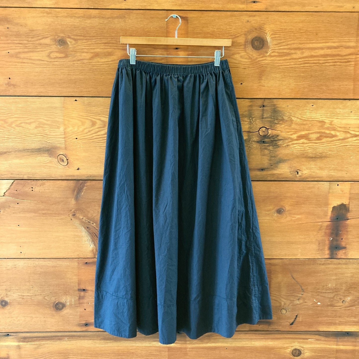 Jenni Kayne $395 Navy Elastic Waist Maxi Length Lauren Skirt - Size M - 0924GC