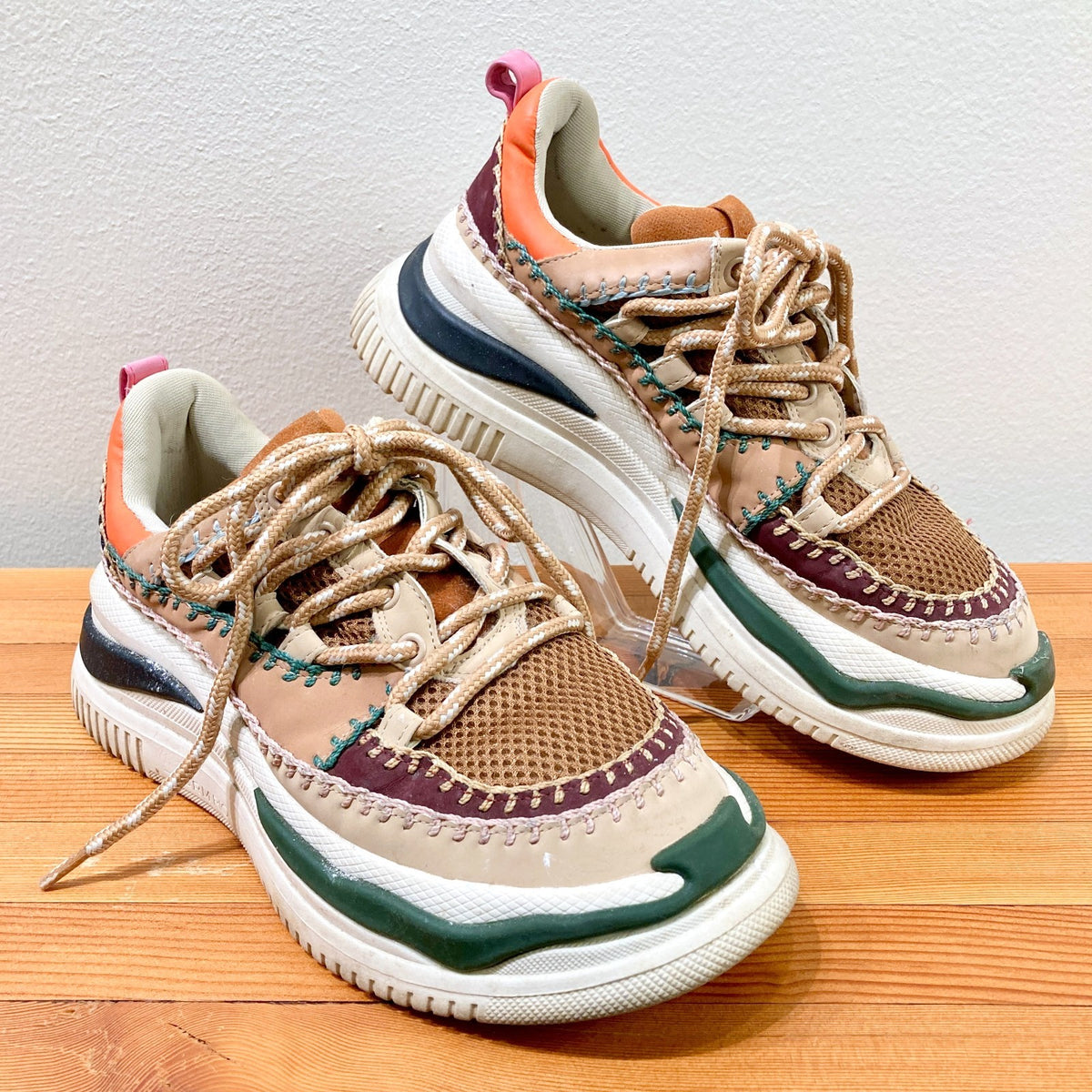 Farm Rio Colorful ZigZag Chunky Platform Sneaker Shoes - Size 39 / 8 - 0129LH
