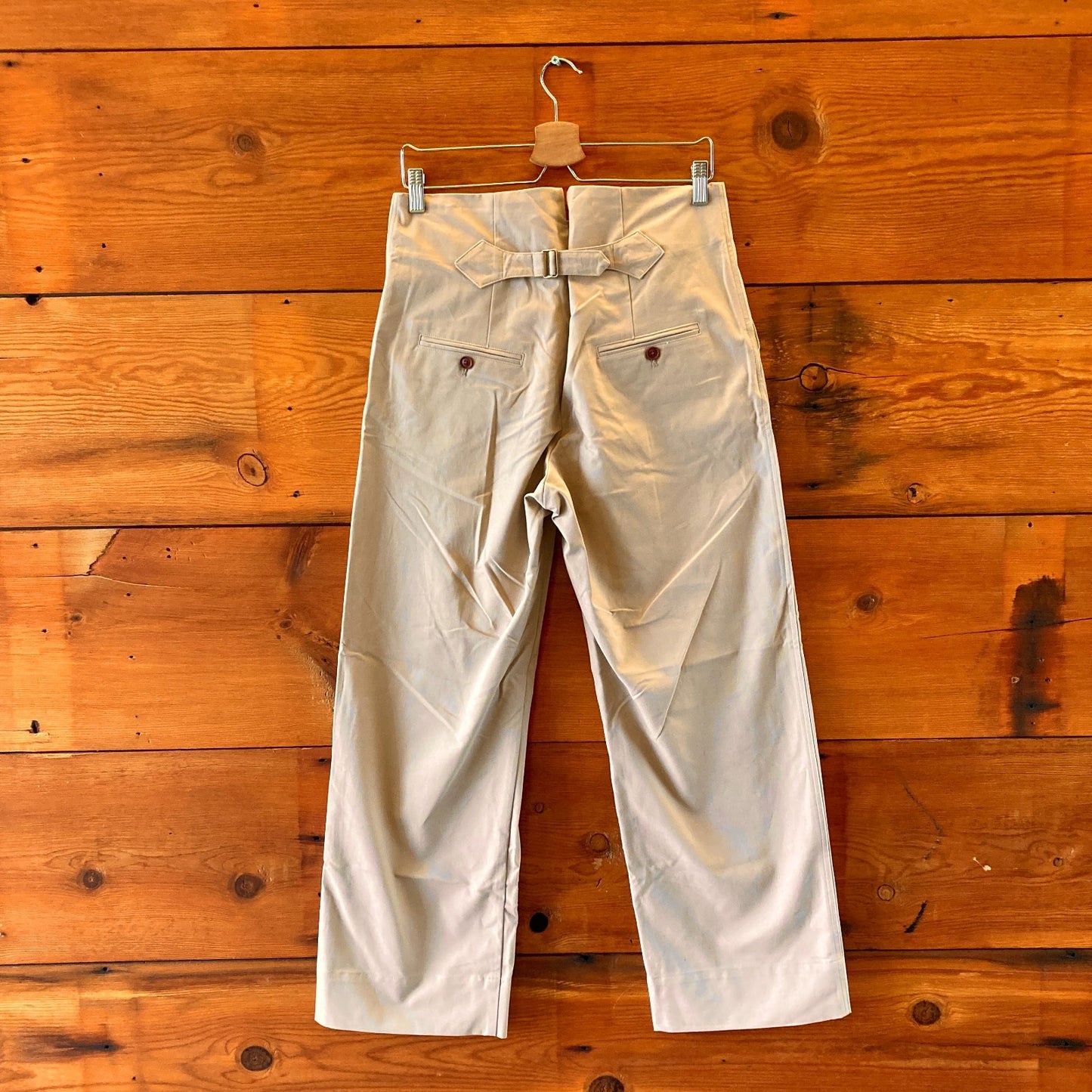 M - Caron Callahan $310 Khaki Organic Cotton High Waist Dexter Pants NEW 1125KG
