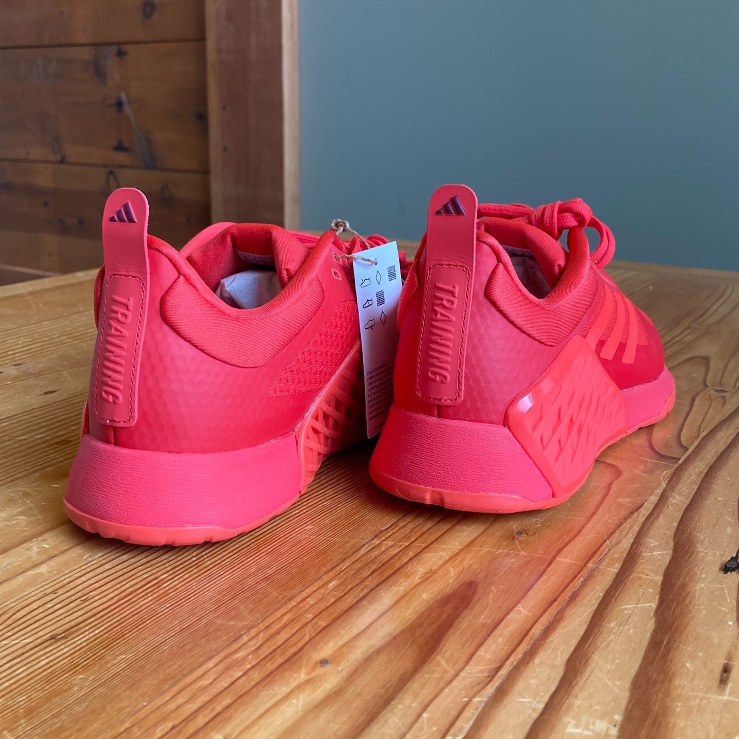 8.5 - Adidas Bright Red Dropset 2 Trainer Sneakers Shoes NEW 0425SV