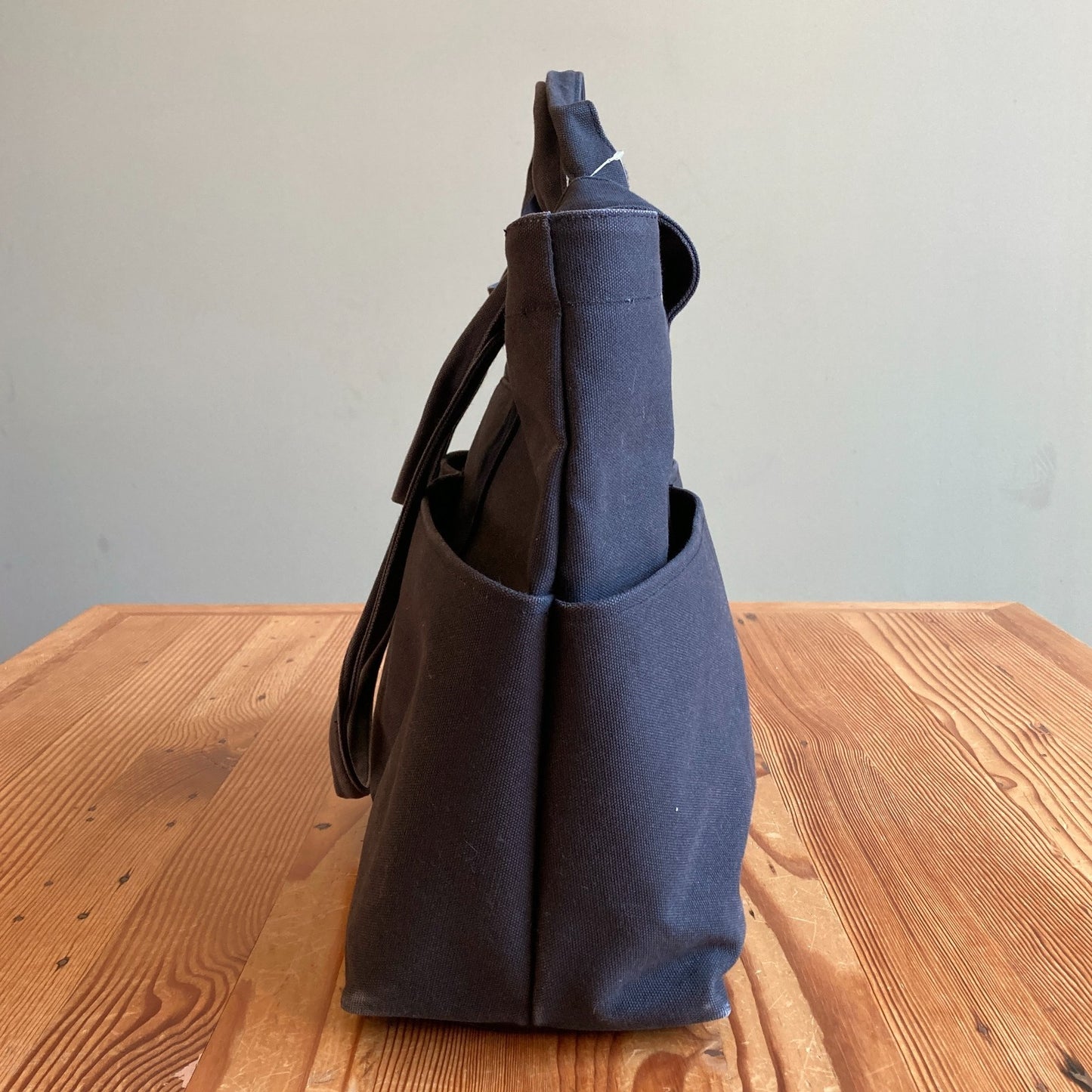Dagne Dover Black Vida Large Organic Cotton Canvas Tote Bag - 0428LR
