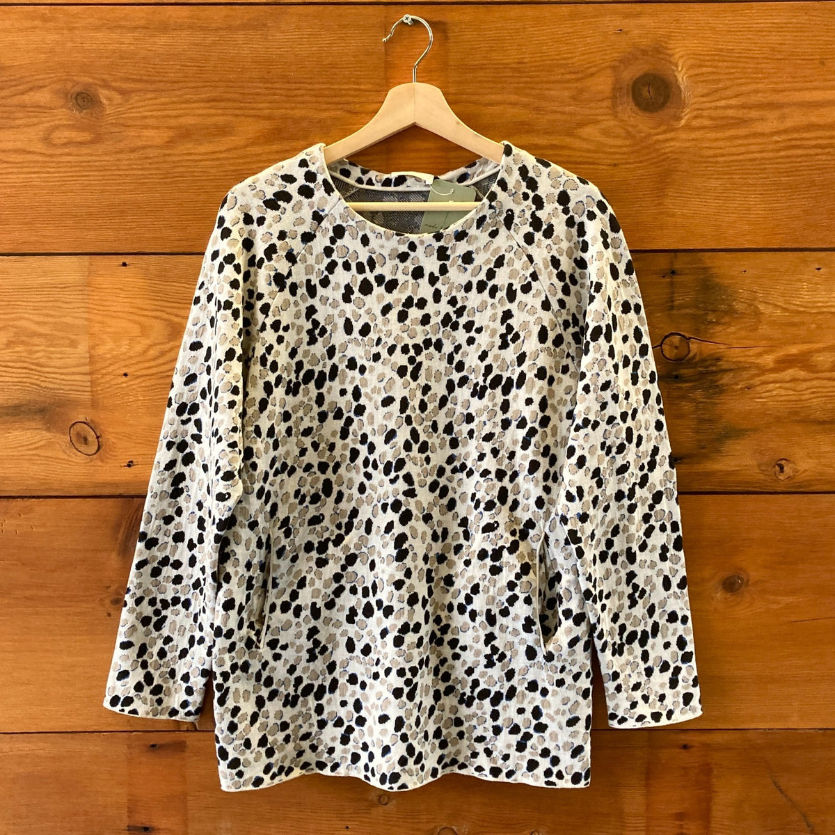 Chloe Archive 2014 Dotted Jacquard Tunic Mini Sweater Dress - Size S - 0927EK