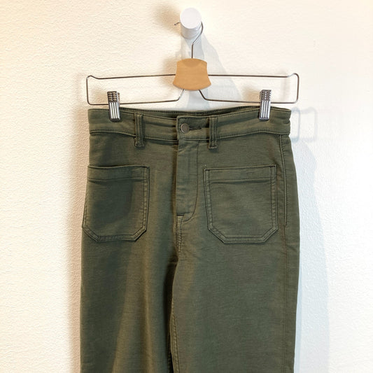 Faherty Green NEW Foo-Forest Olive Green Patch Pocket Pants - Size 25 - 0810RL