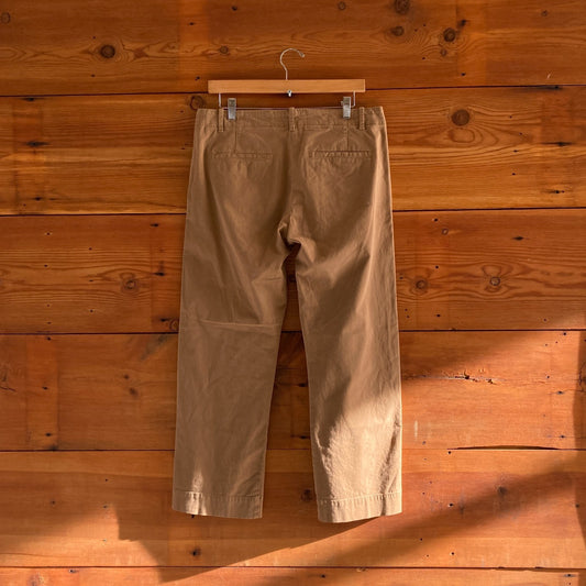 8 - Nili Lotan Brown Khaki Cotton Button Fly Womens Chinos Tomboy Pants 4427SC