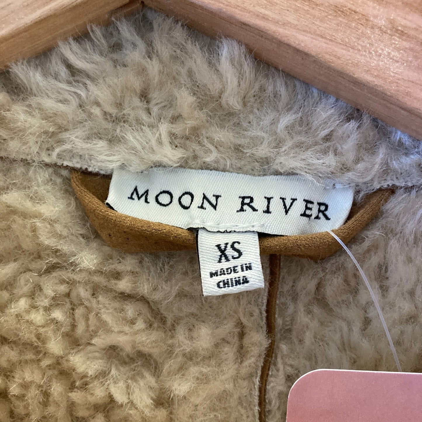 XS - Moon River Anthropologie Tan Faux-Shearling Womens Jacket 0312IG