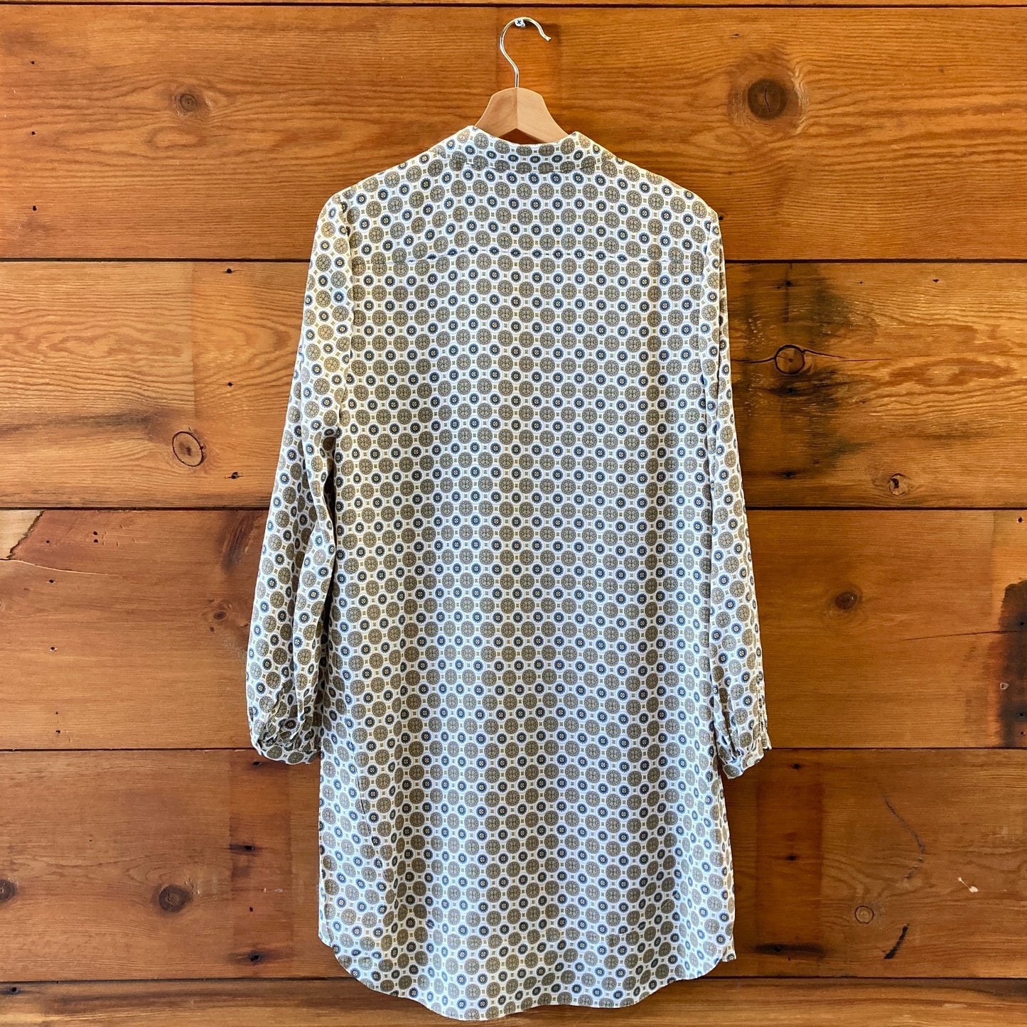 8 - Tory Burch $315 Cora Patterned Button-Up Long Sleeve Dress 75266 0911EE