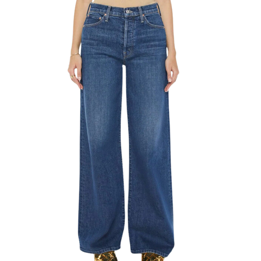 33 - Mother Superior Ditcher Roller Sneak Cannonball Wash Wide Leg Jeans 0129CB